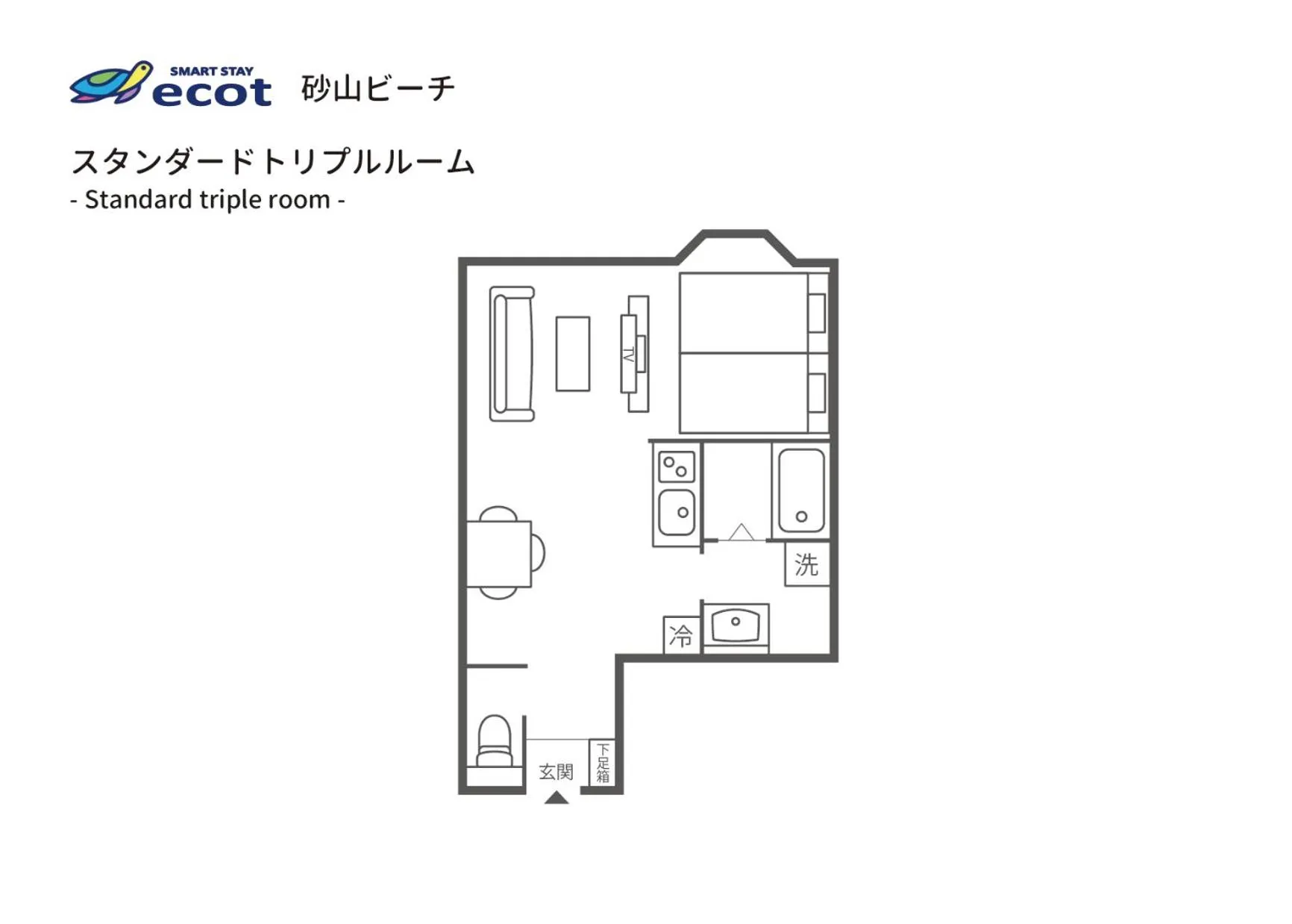 Floor plan in Ecot Sunayama Beach