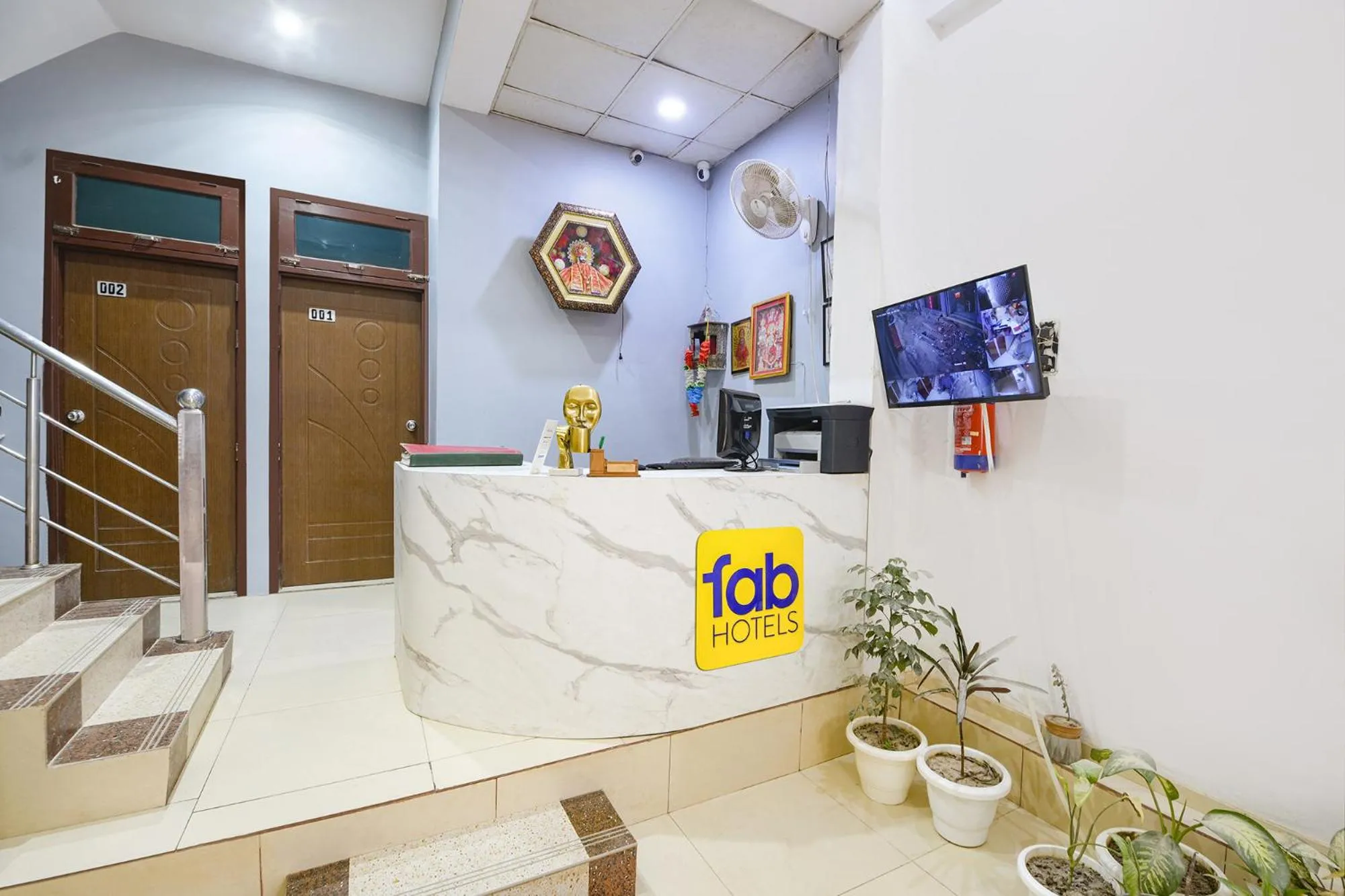 Lobby or reception in FabHotel Coco Tree