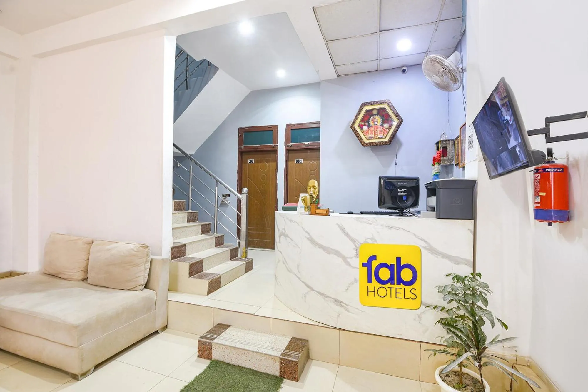 Lobby or reception in FabHotel Coco Tree