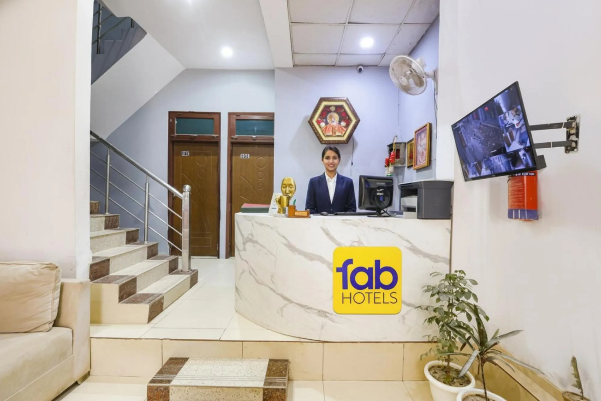 Lobby or reception in FabHotel Coco Tree