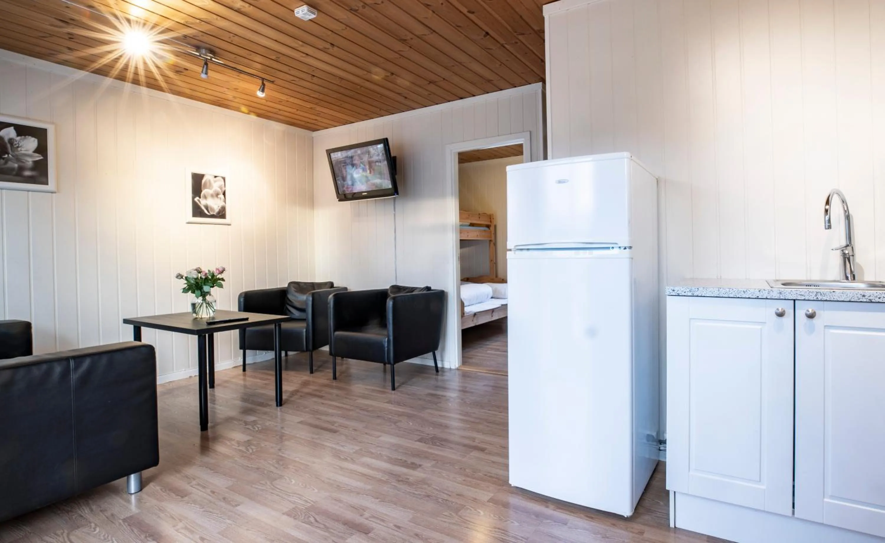 Living room in Lillehammer Camping