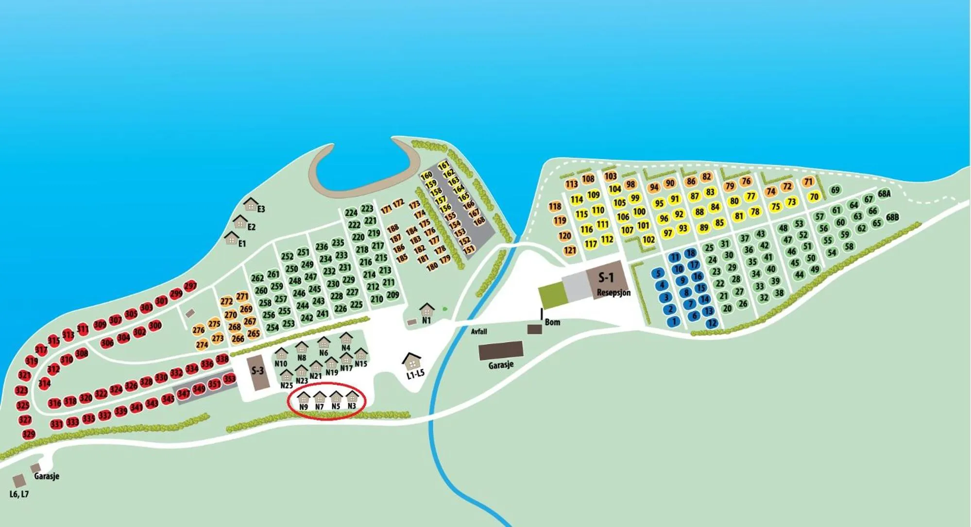 Floor plan in Lillehammer Camping