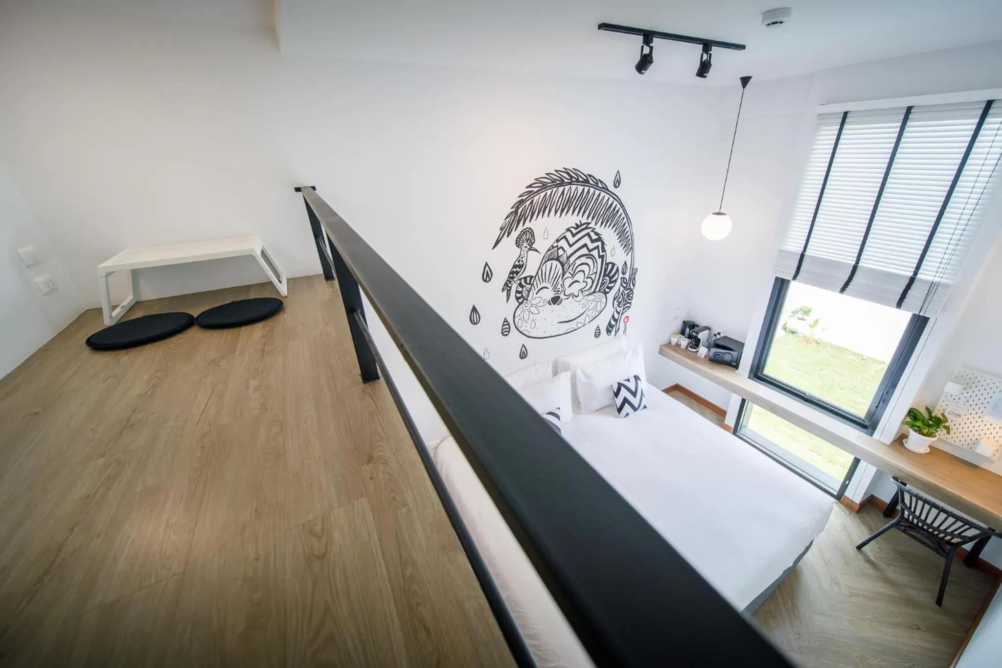 Decorative detail, Bed in Blu Monkey Hub & Hotel Ranong