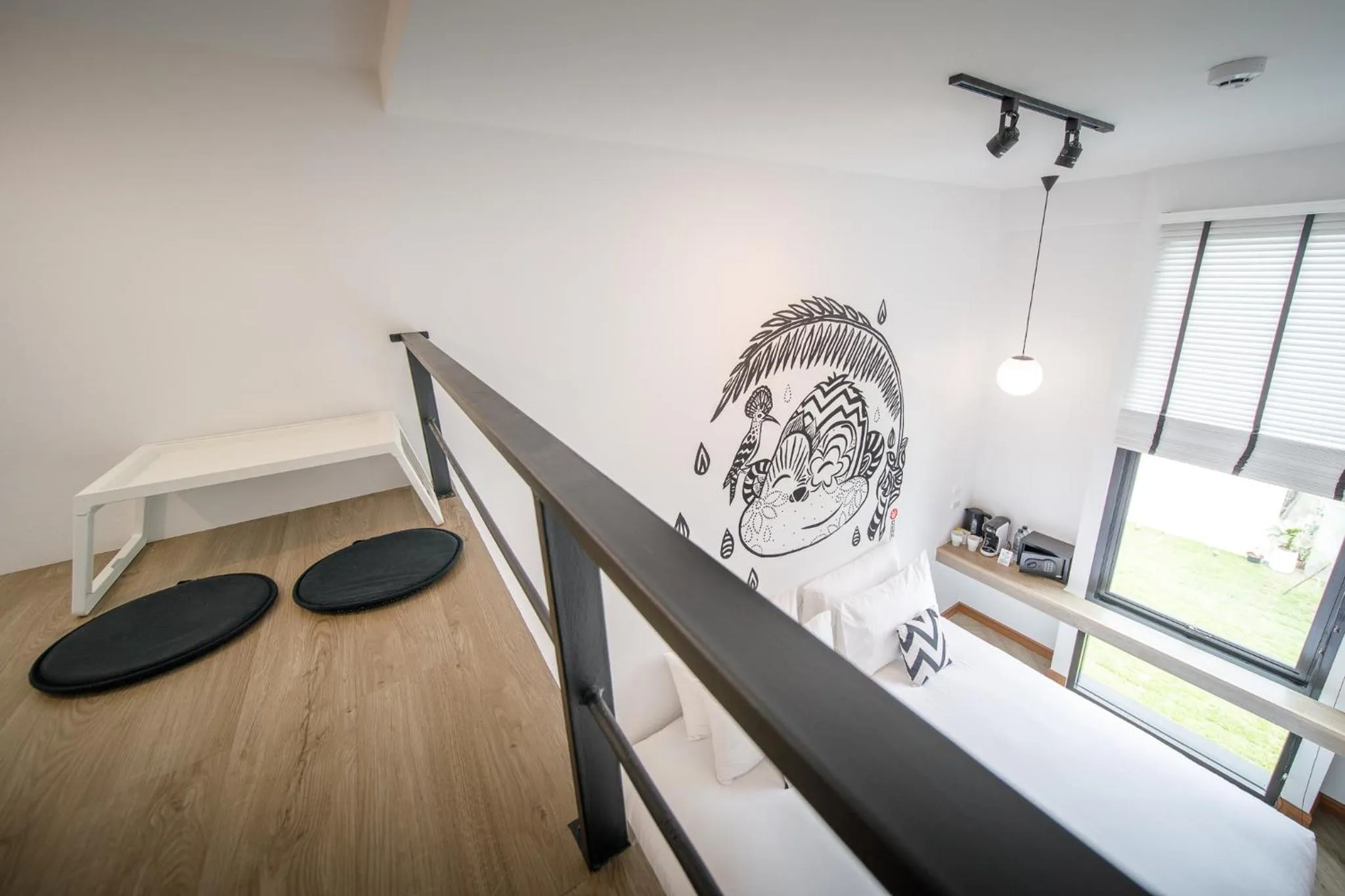 Decorative detail in Blu Monkey Hub & Hotel Ranong