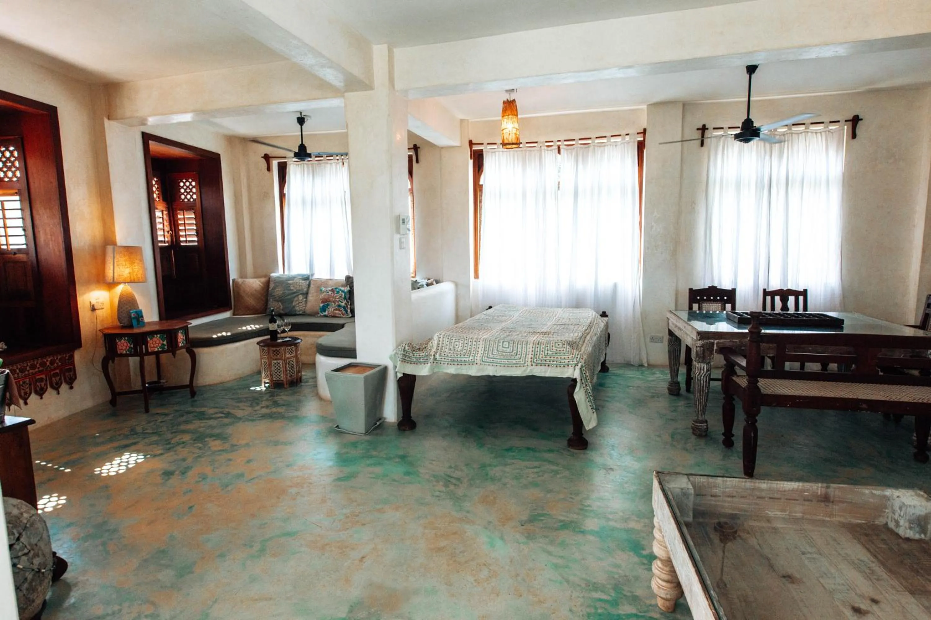 Bed in Kijani Hotel