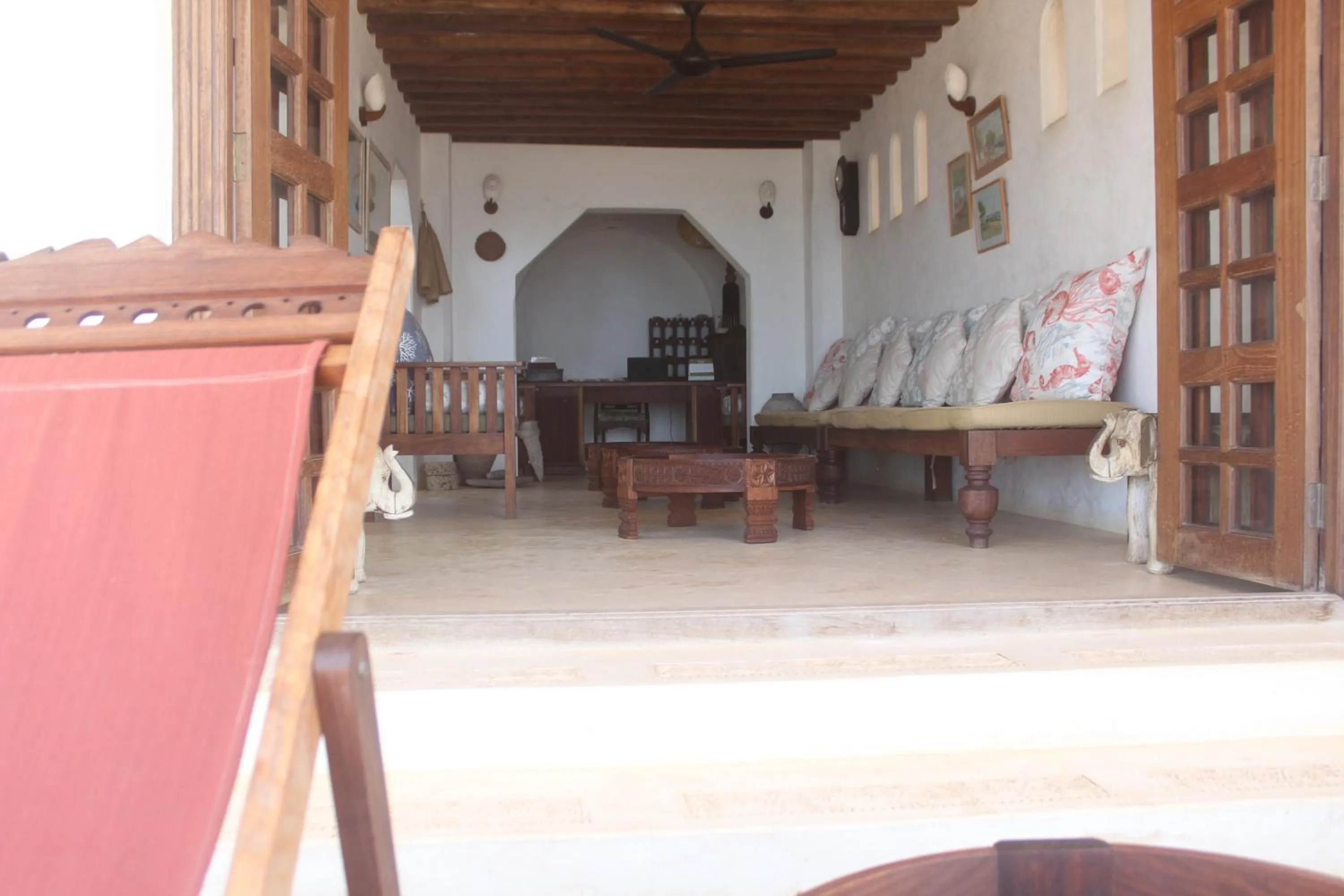 Seating area in Kijani Hotel