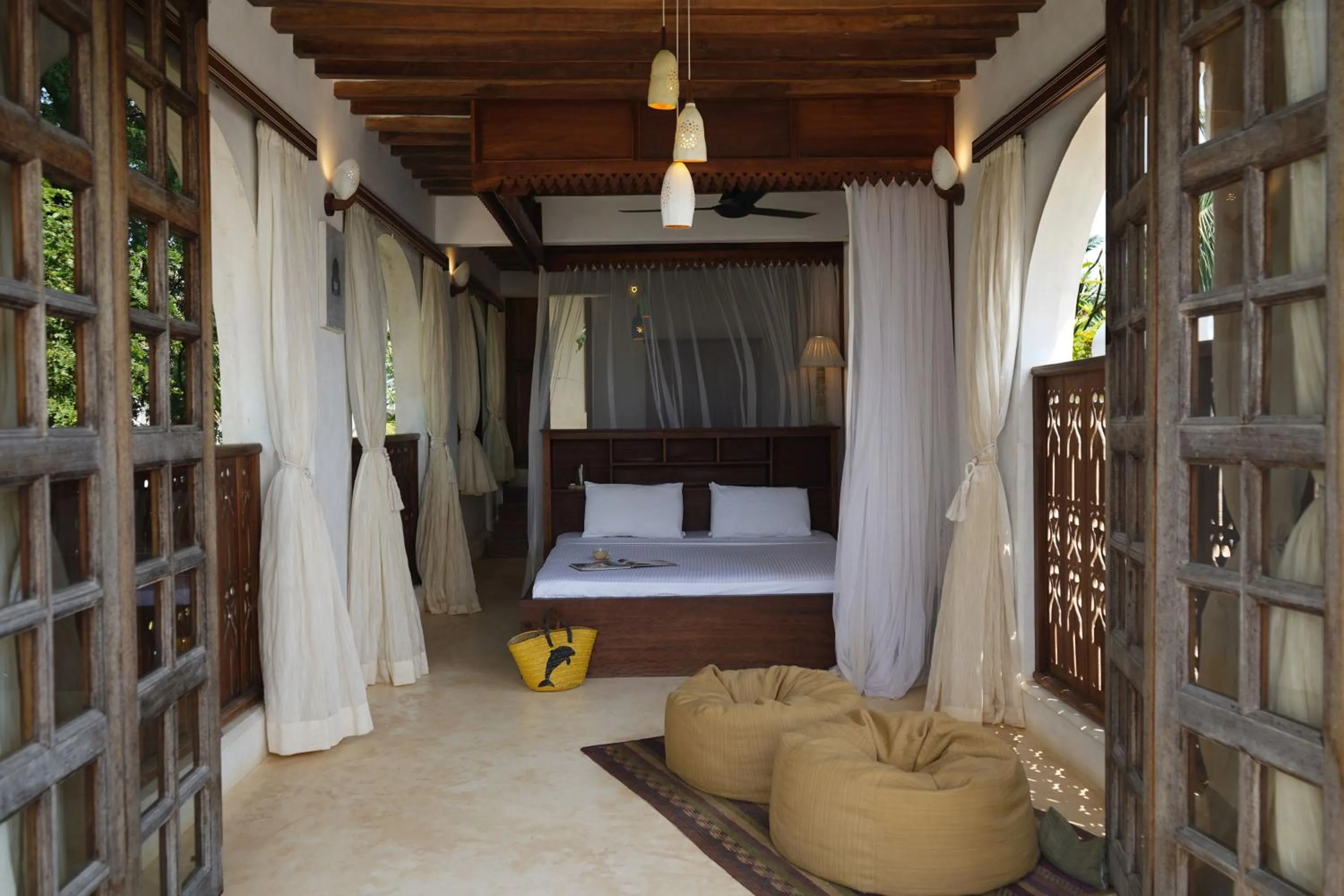 Bed in Kijani Hotel