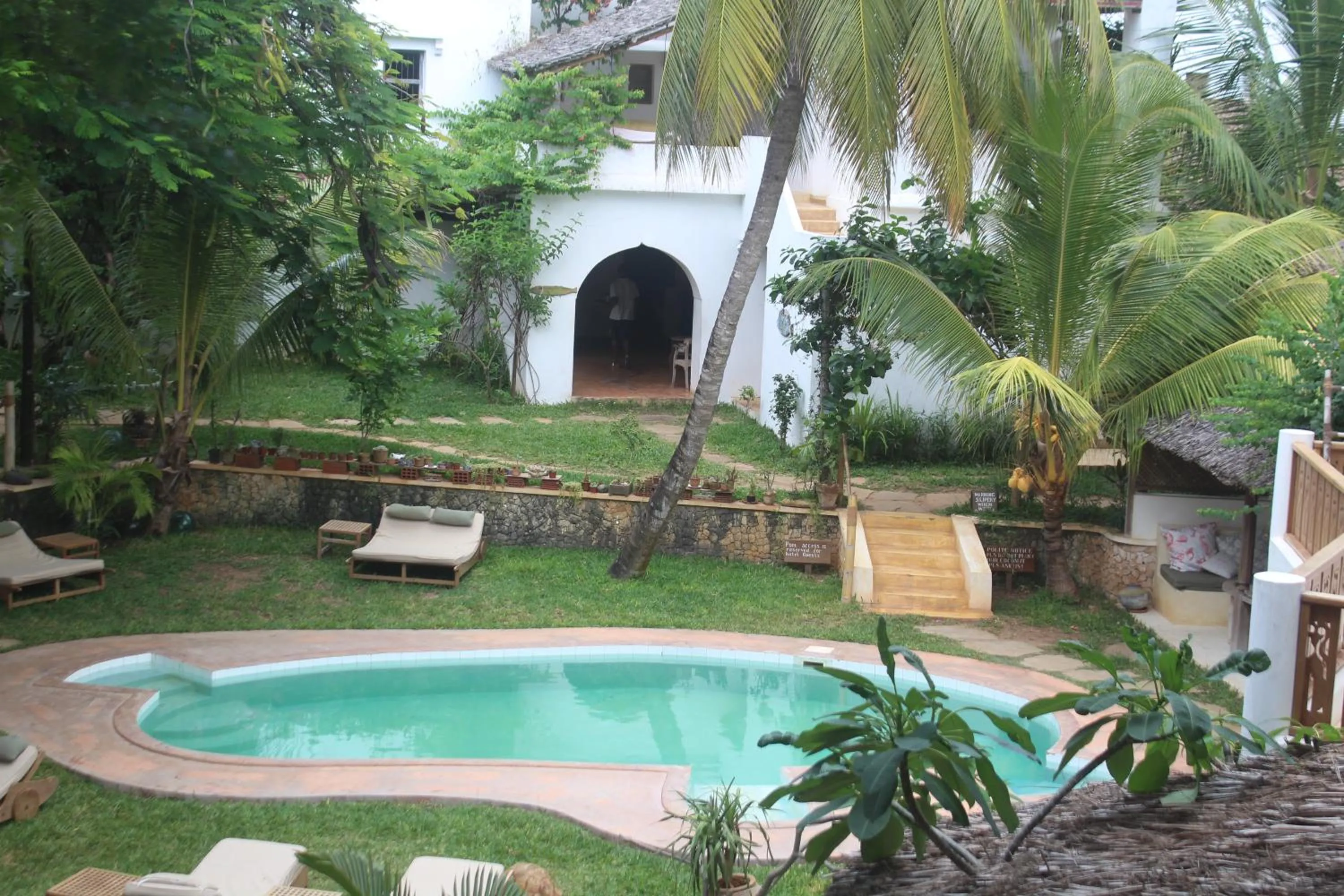 Pool view in Kijani Hotel