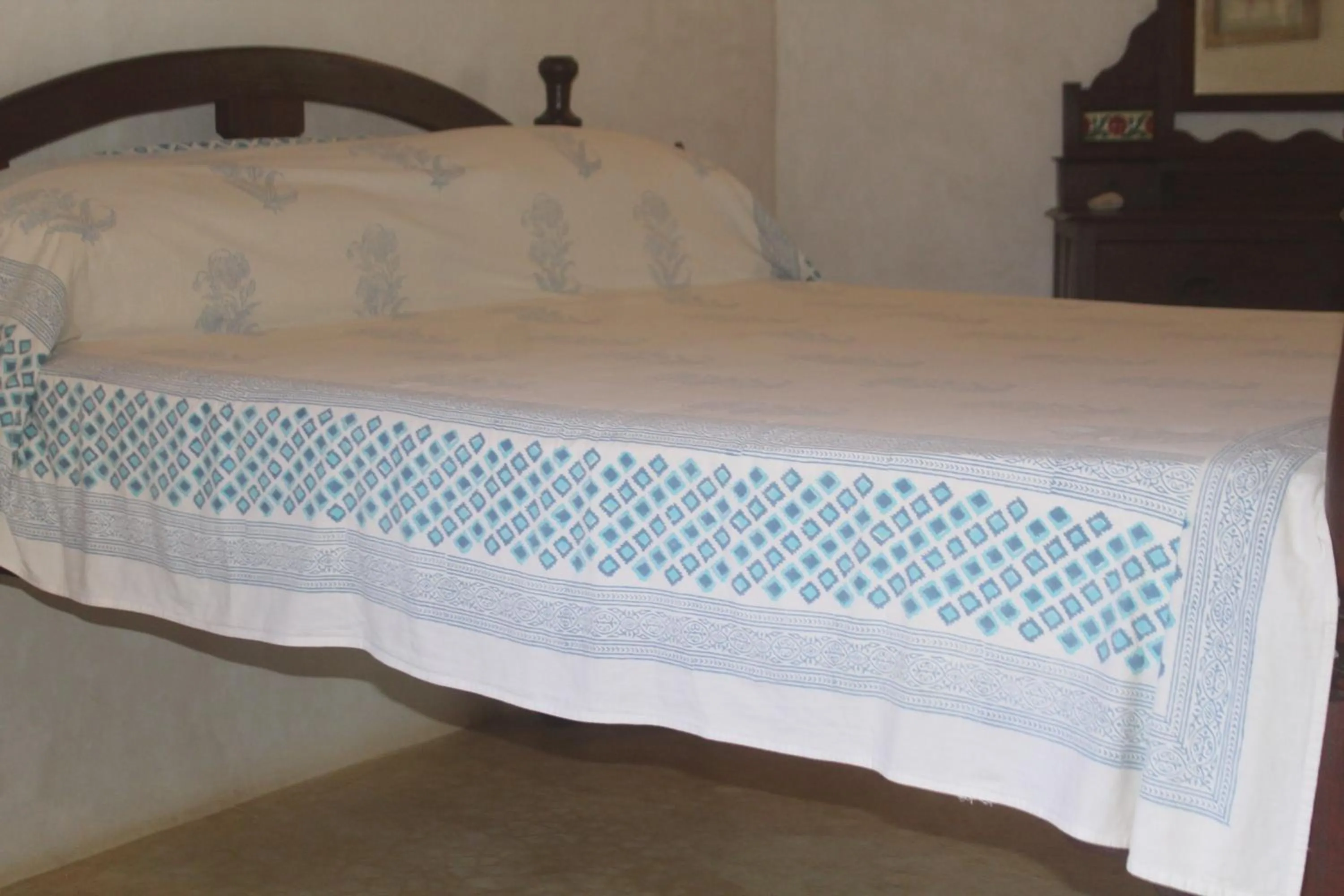 Bed in Kijani Hotel