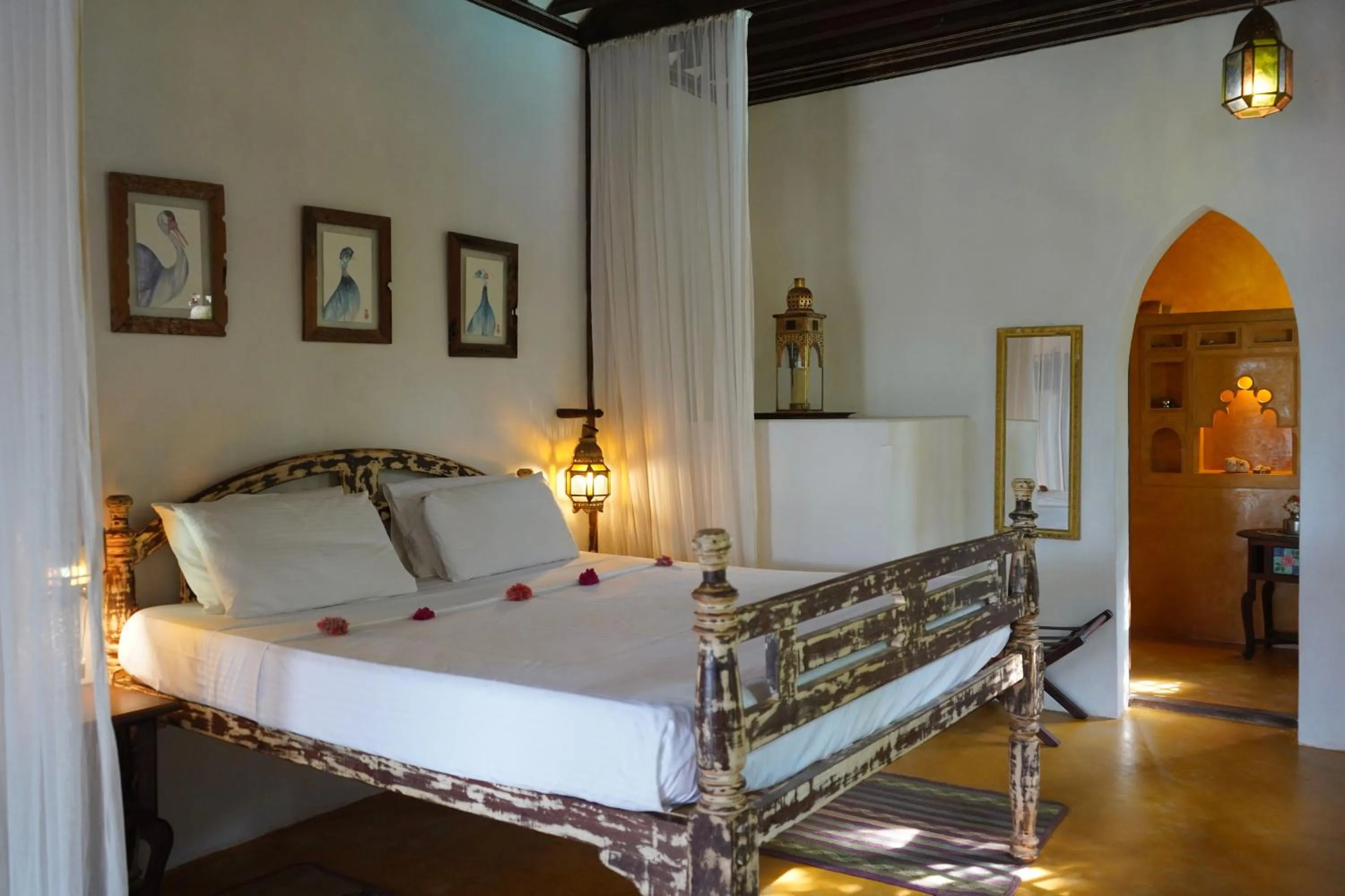 Bed in Kijani Hotel