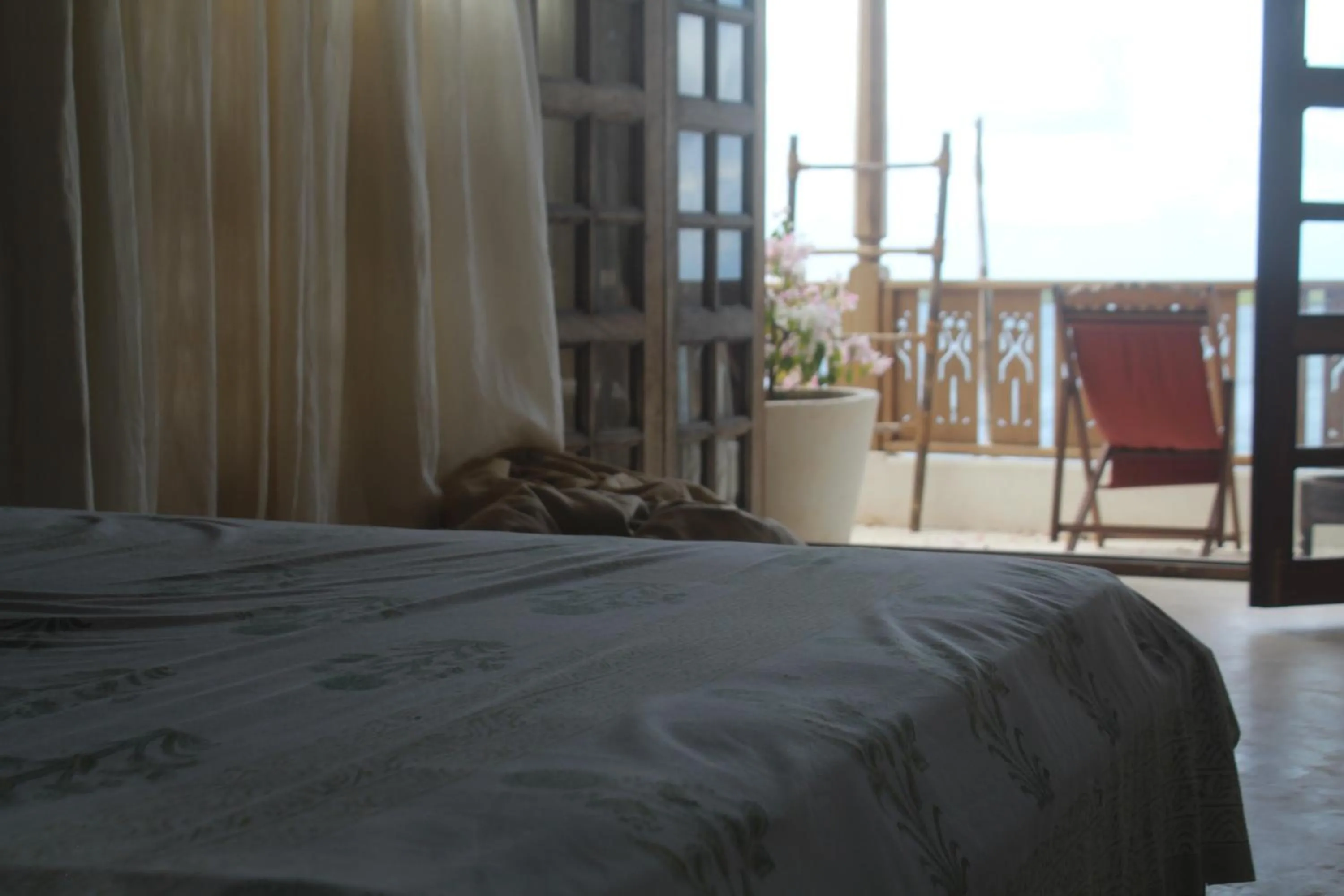 Balcony/Terrace, Bed in Kijani Hotel