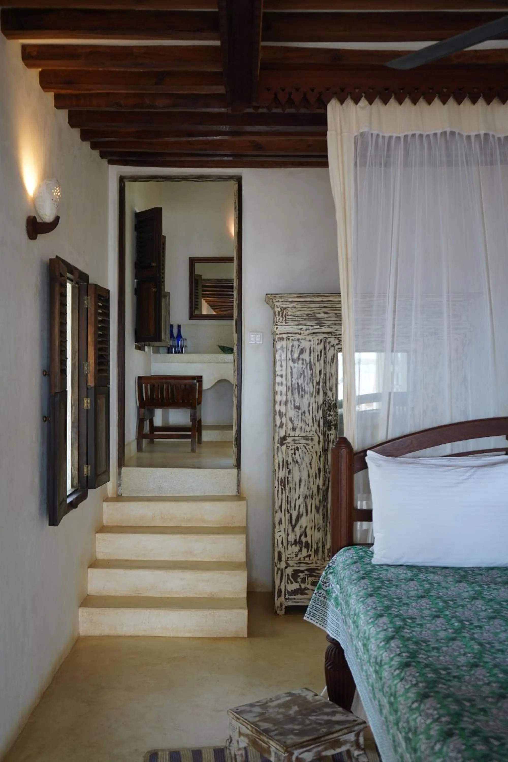 Bed in Kijani Hotel
