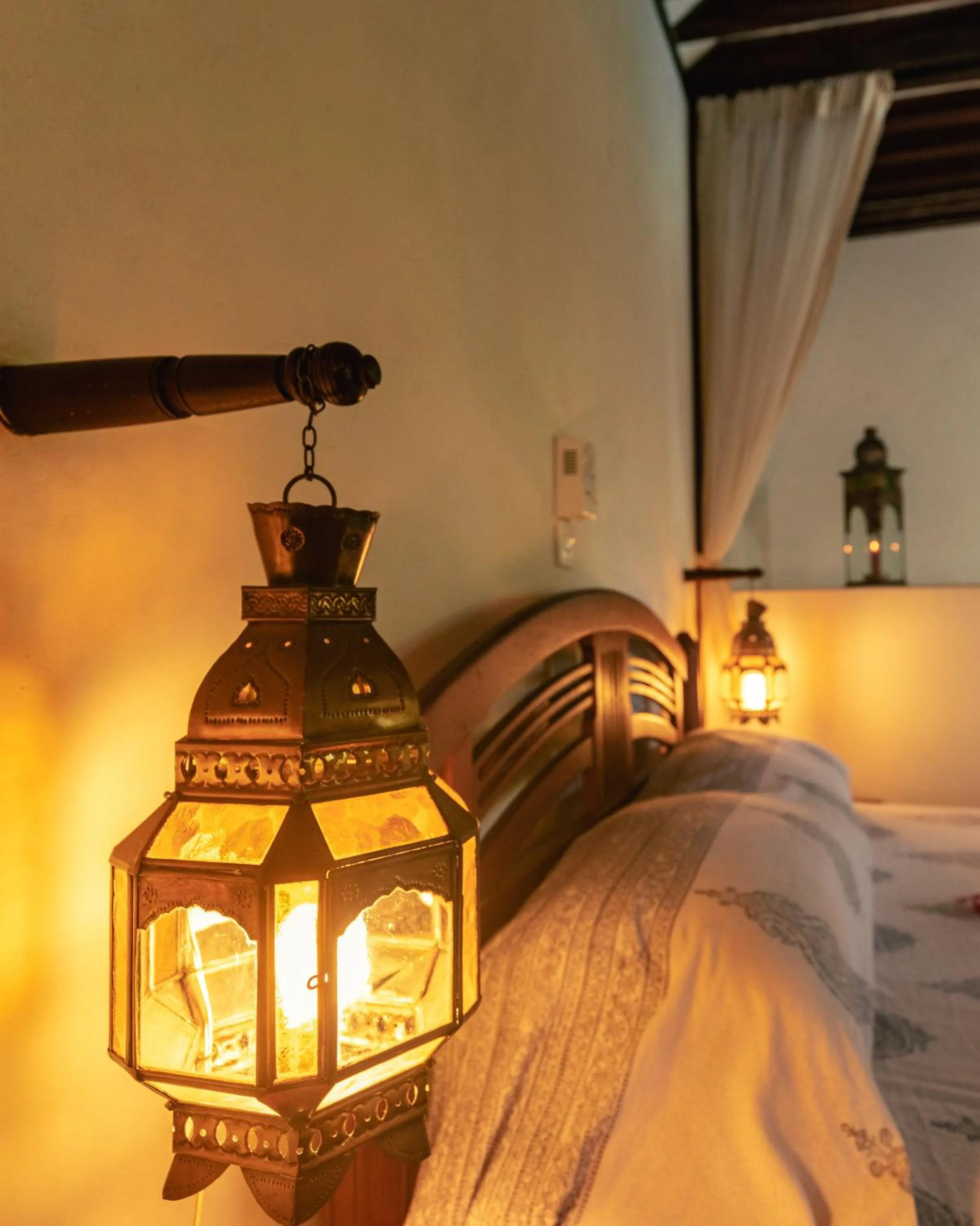 Decorative detail, Bed in Kijani Hotel