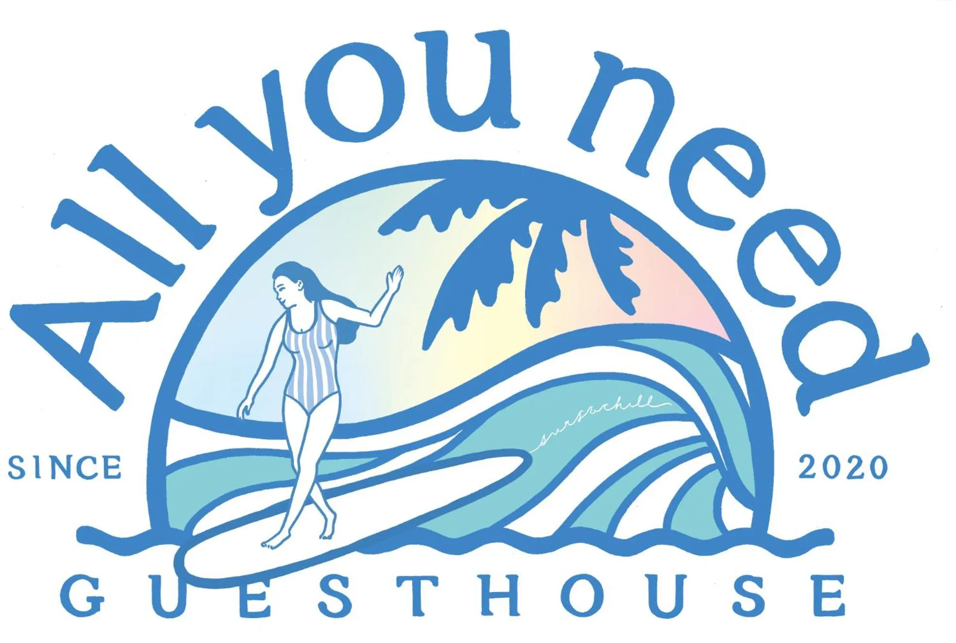 Logo/Certificate/Sign in Guesthouse All you need - All rooms have an ocean view!