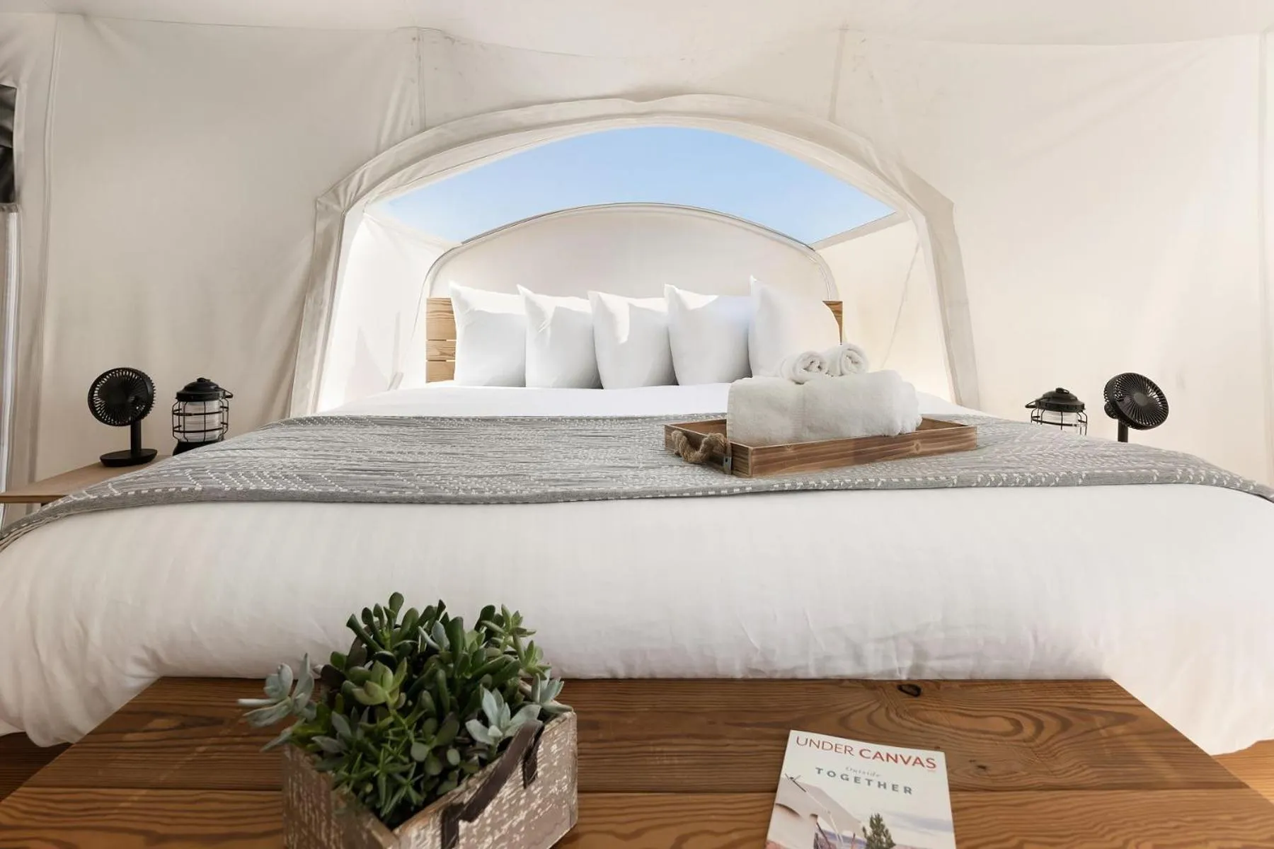Stargazer Tent with Private Bathroom in Under Canvas Lake Powell-Grand Staircase