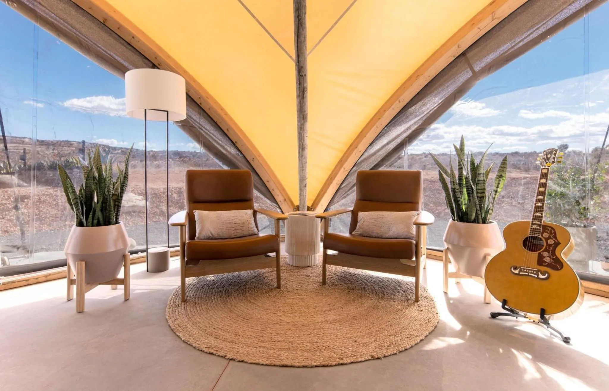 Seating area in Under Canvas Lake Powell-Grand Staircase
