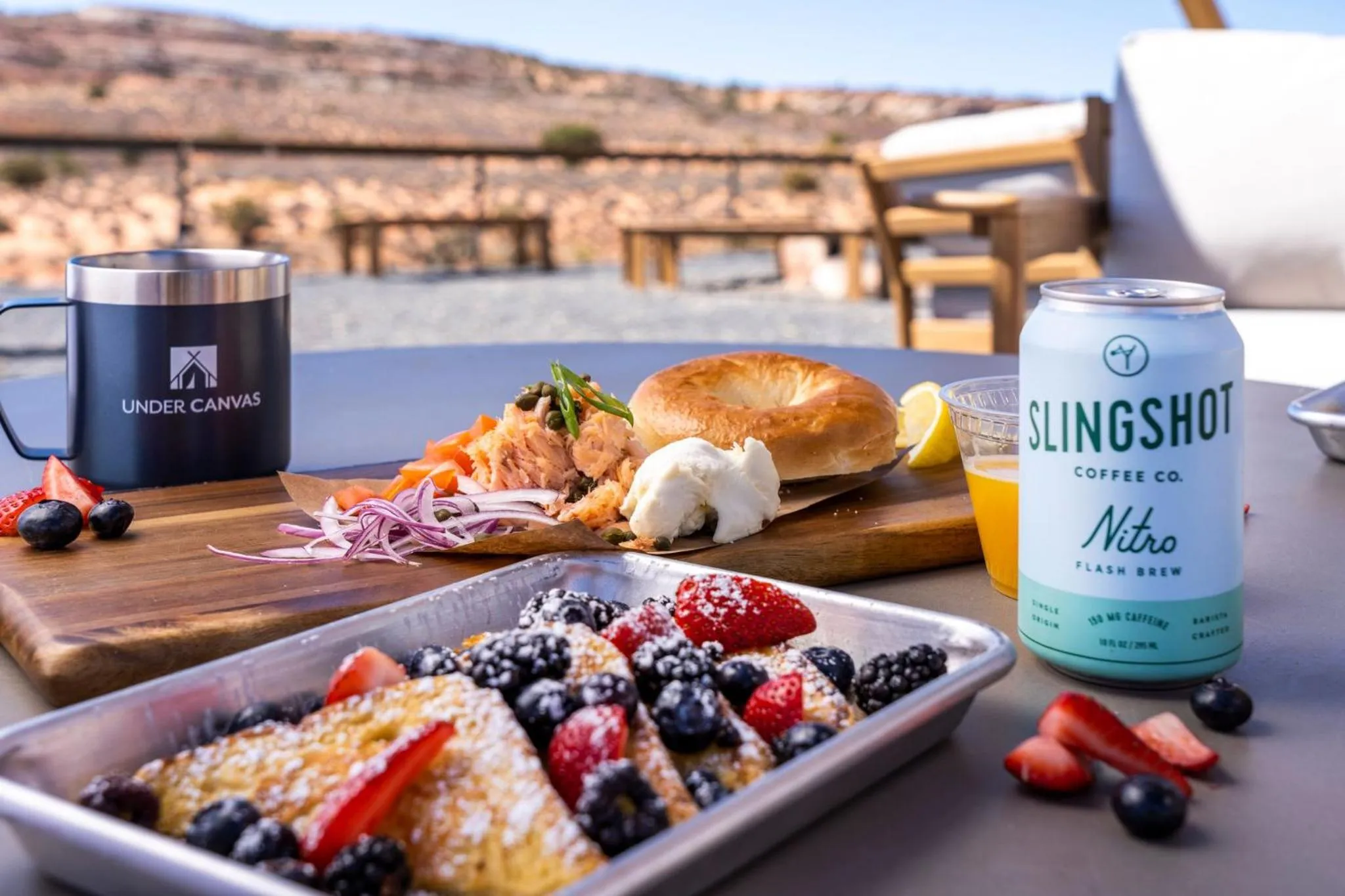 Food and drinks in Under Canvas Lake Powell-Grand Staircase