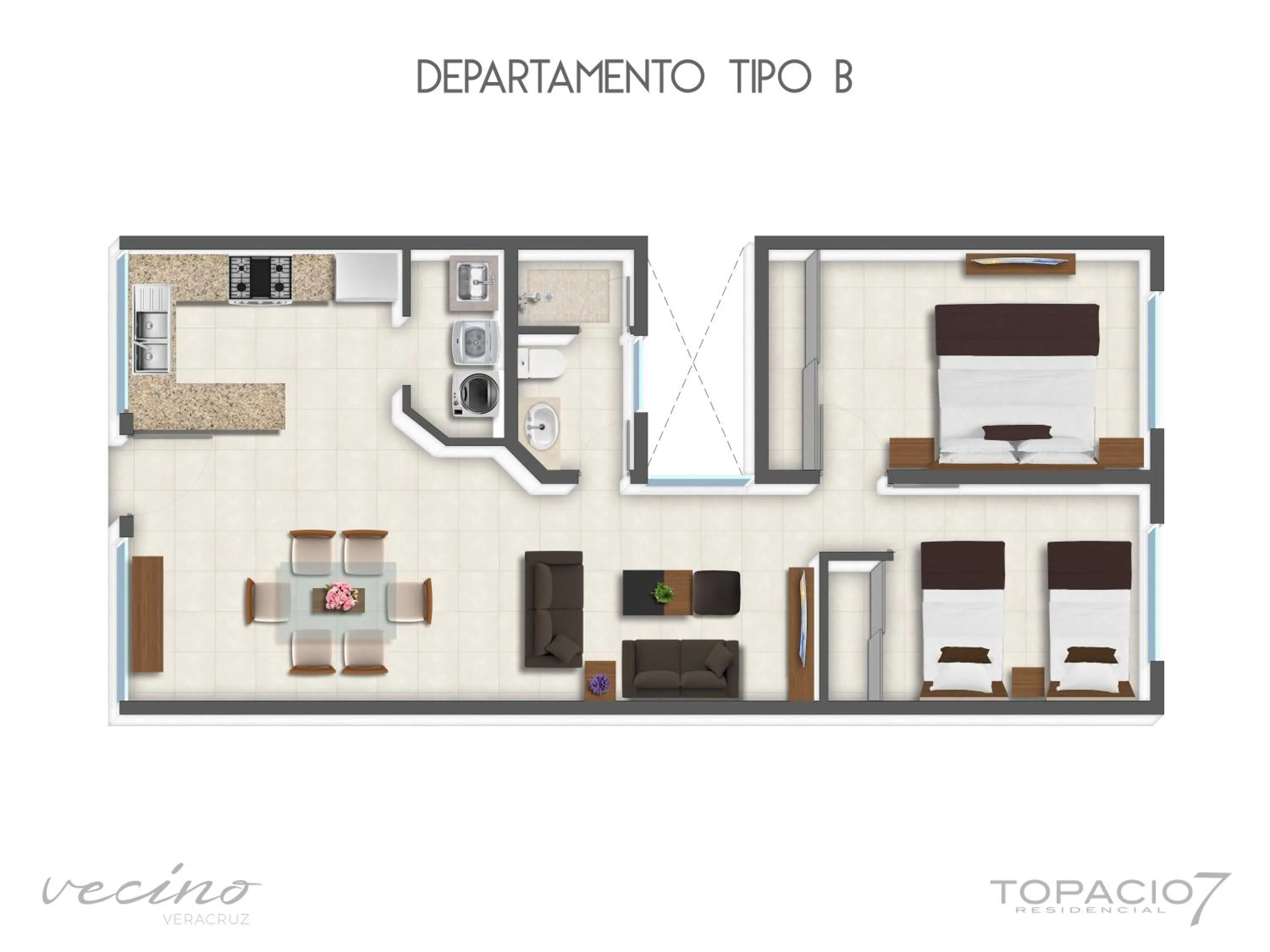 Floor plan in Topacio7 Residencial