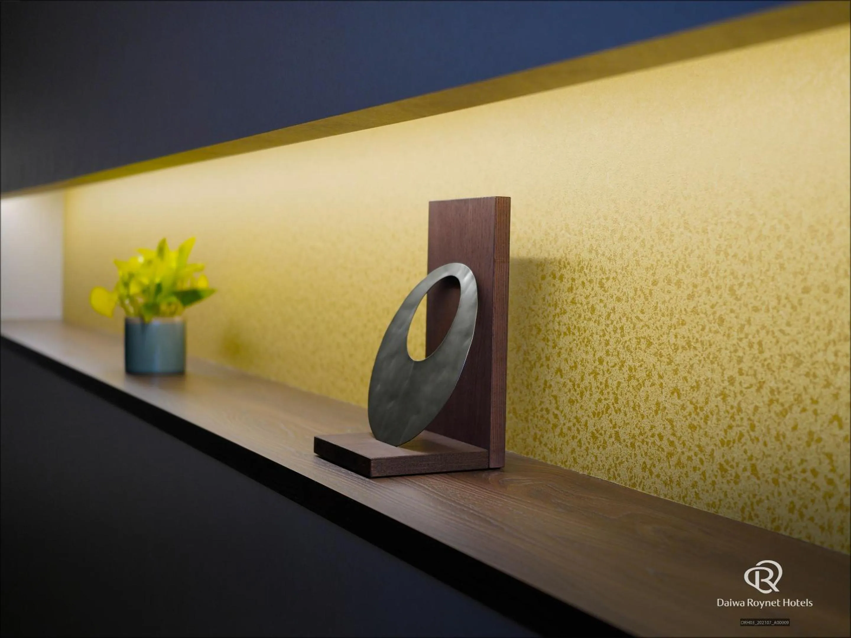 Decorative detail in Daiwa Roynet Hotel Kanazawa Eki Nishiguchi