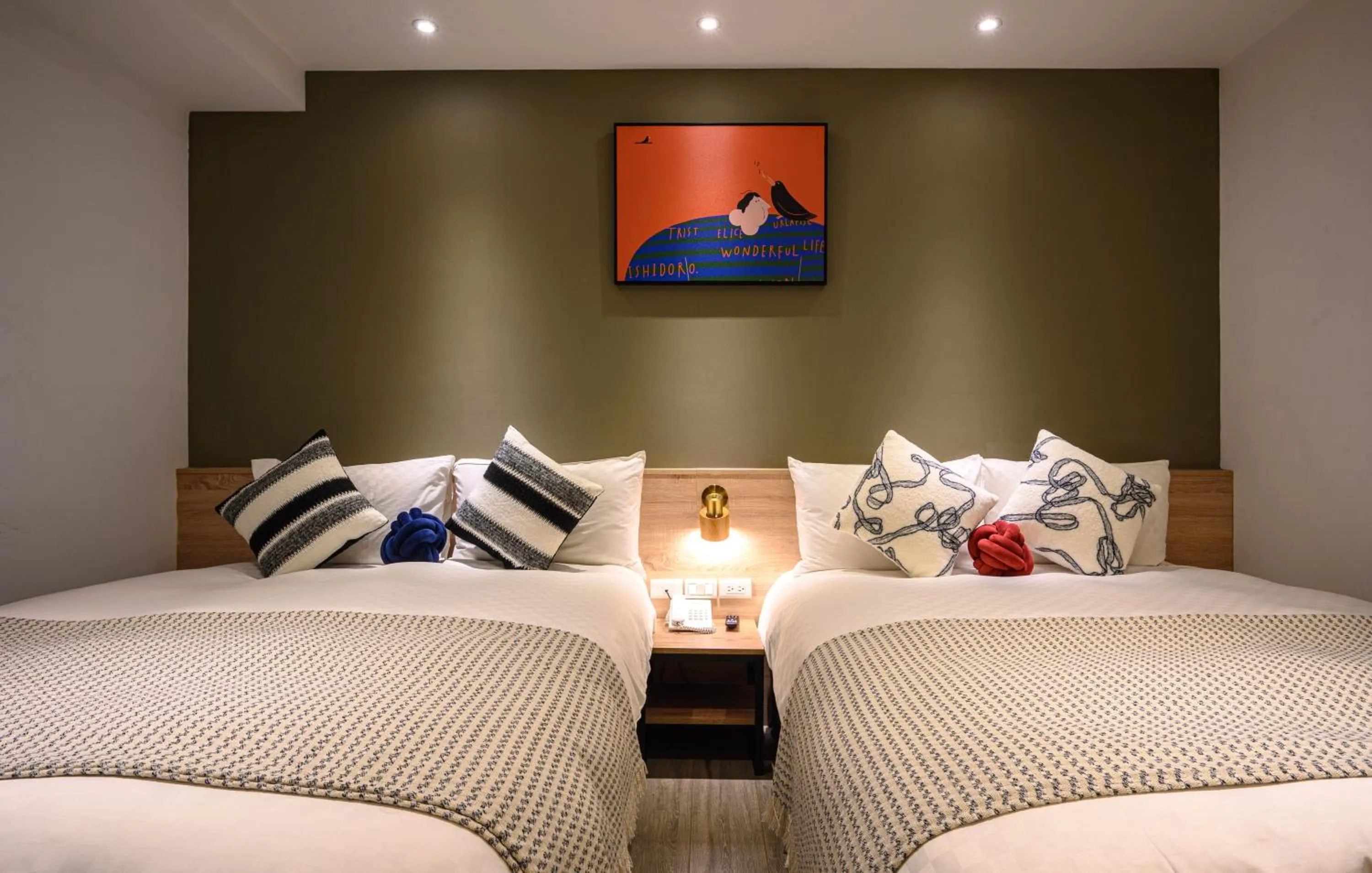 Bed in Hotel East Taichung