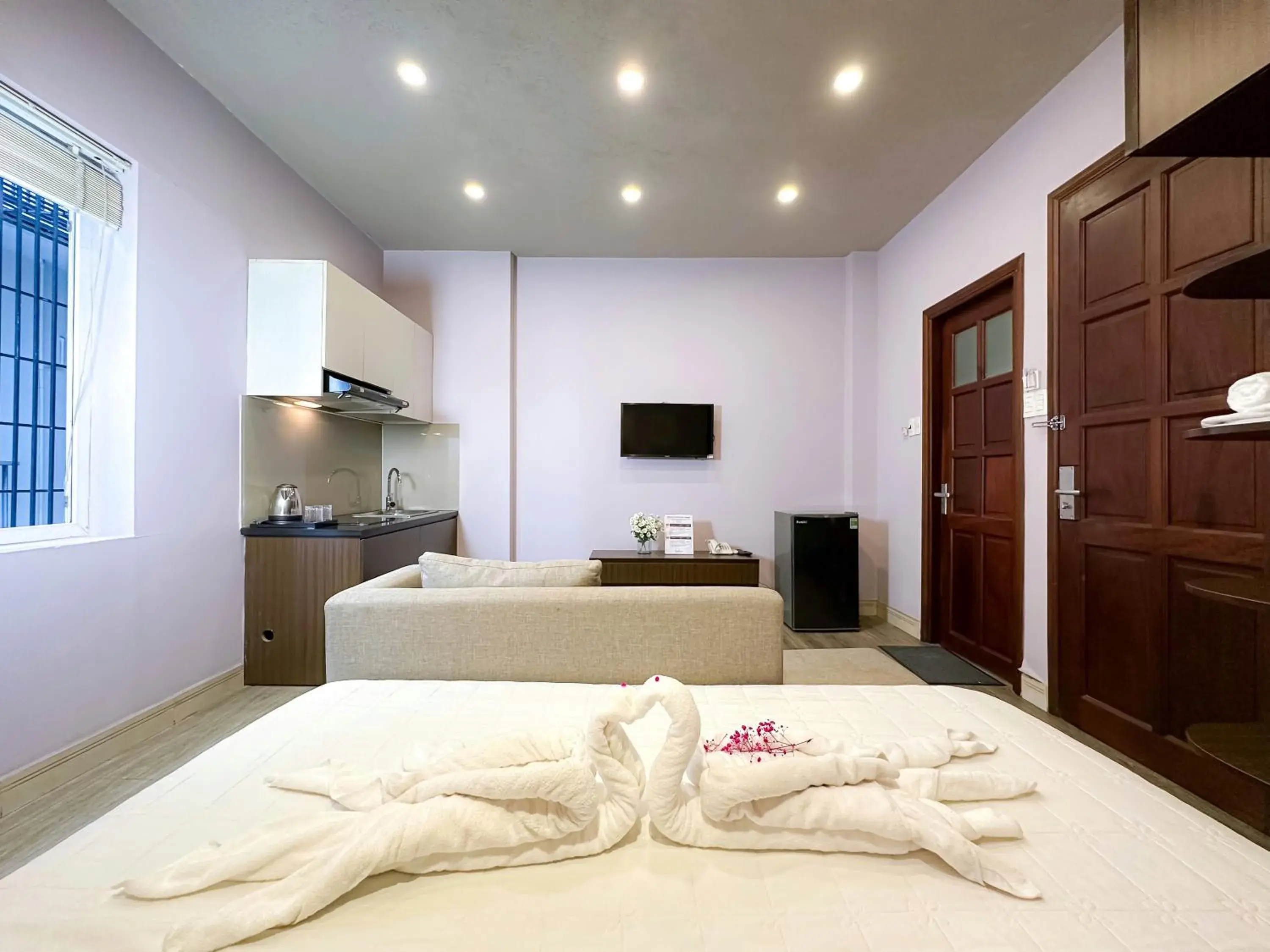 Bed in Eva Adam Hotel Bed in Eva Adam Hotel