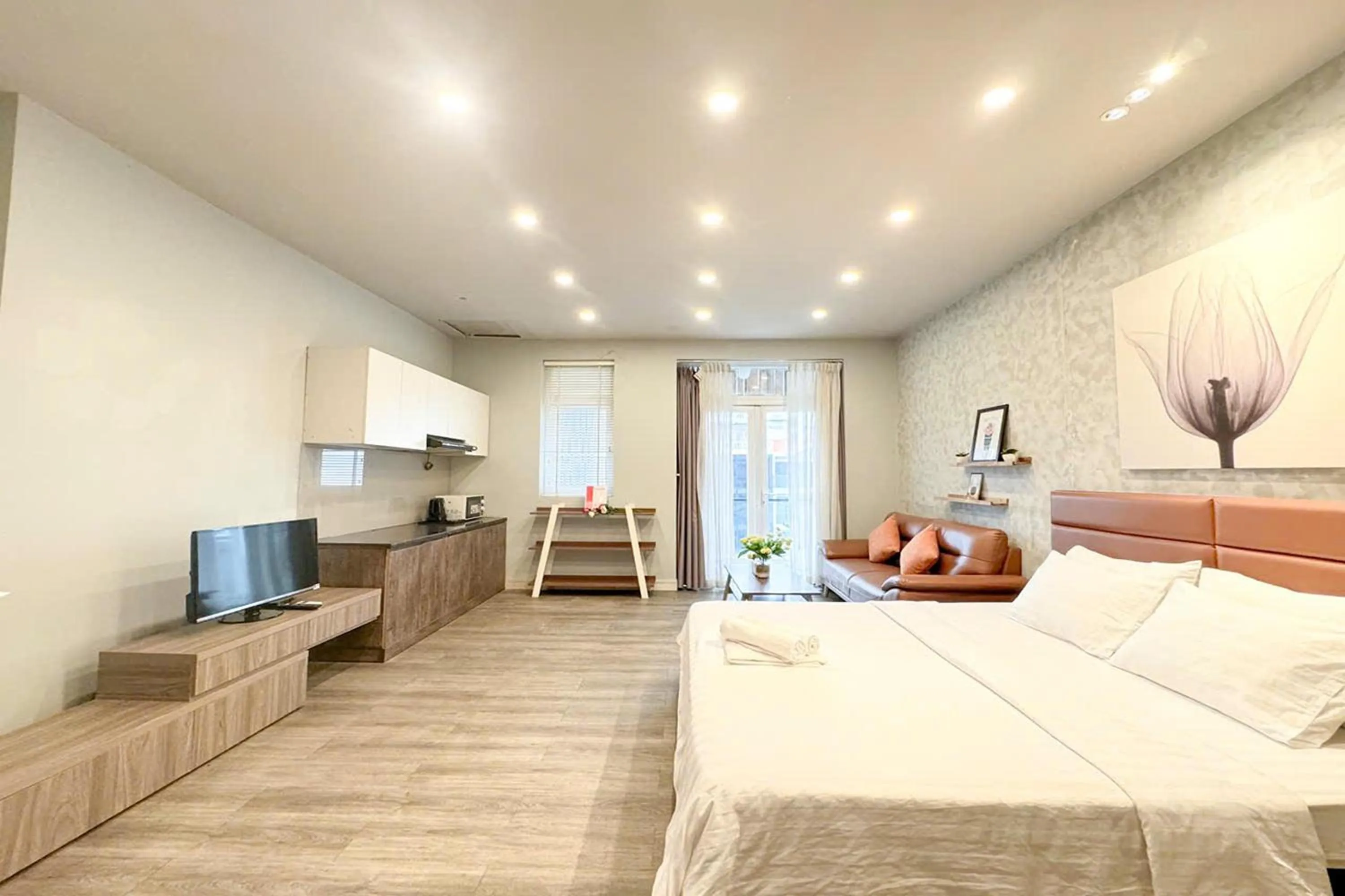 Bed in Eva Adam Hotel