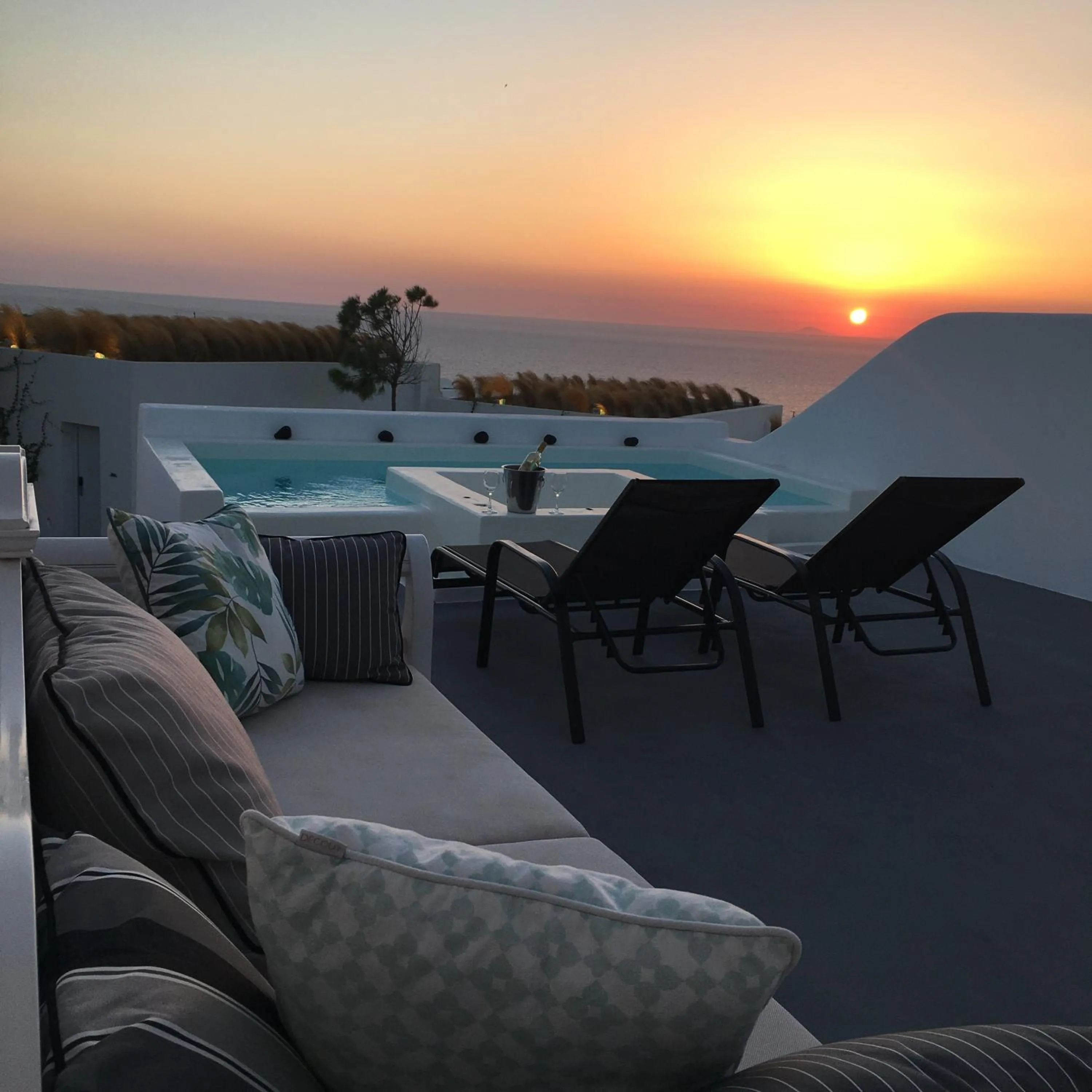 Balcony/Terrace in Santolia Art Suites