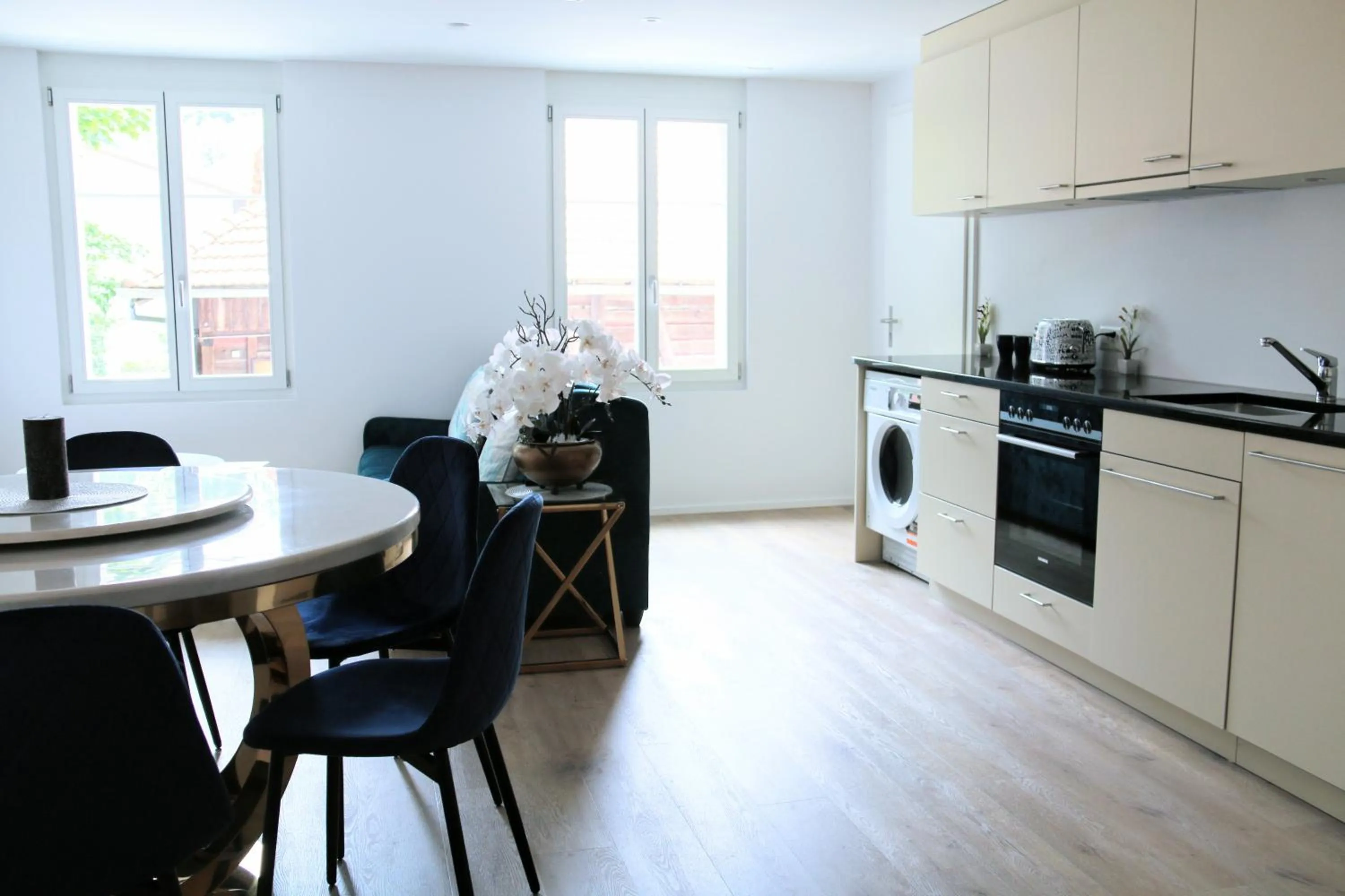 Kitchen or kitchenette in Hotel Sonne Interlaken-Matten