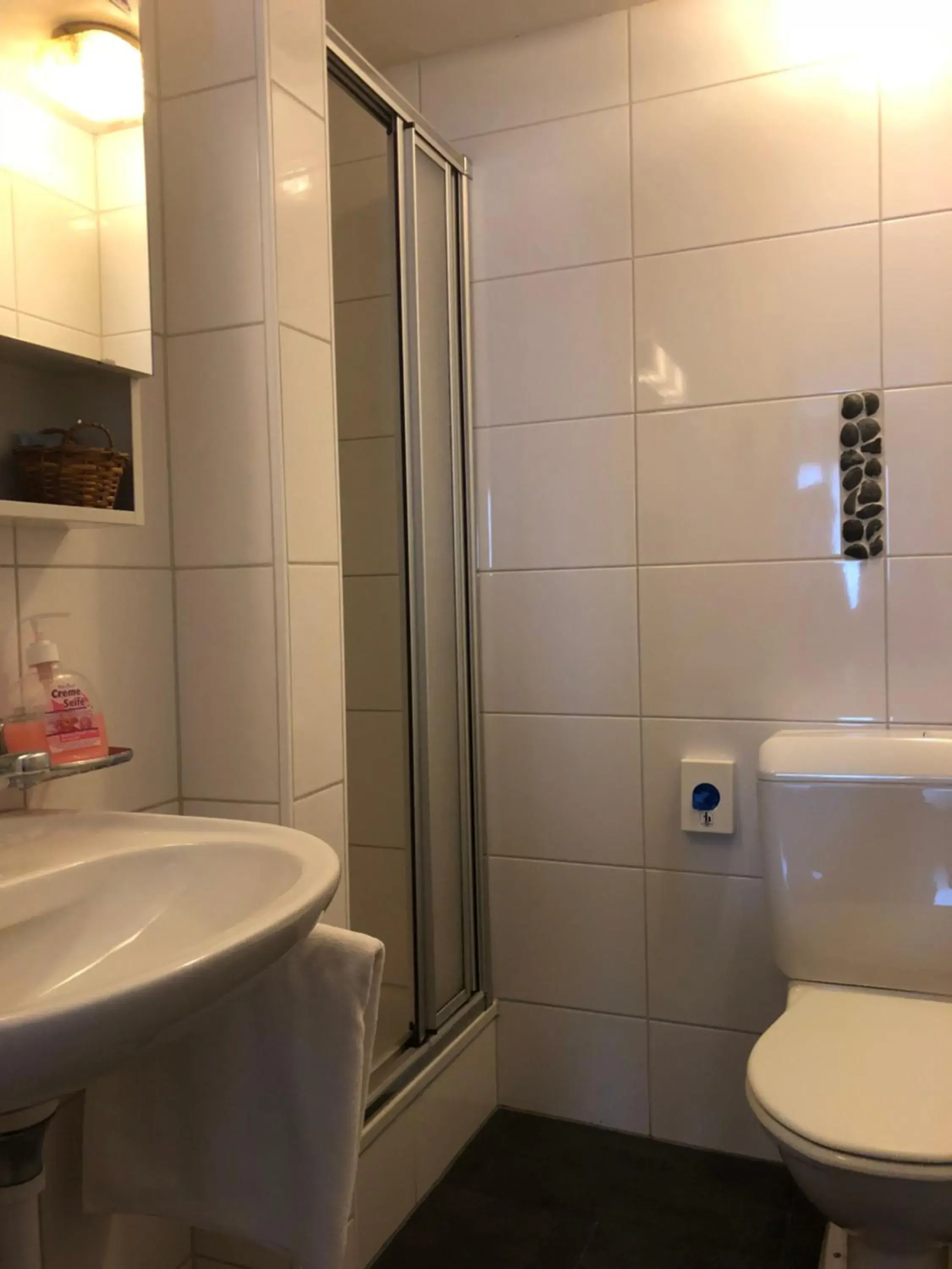 Decorative detail, Bathroom in Hotel Sonne Interlaken-Matten