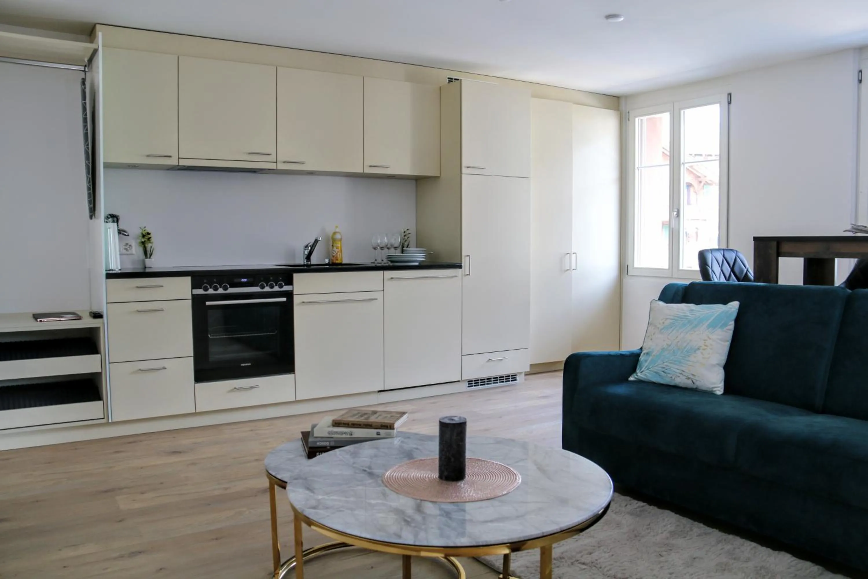 Kitchen or kitchenette in Hotel Sonne Interlaken-Matten