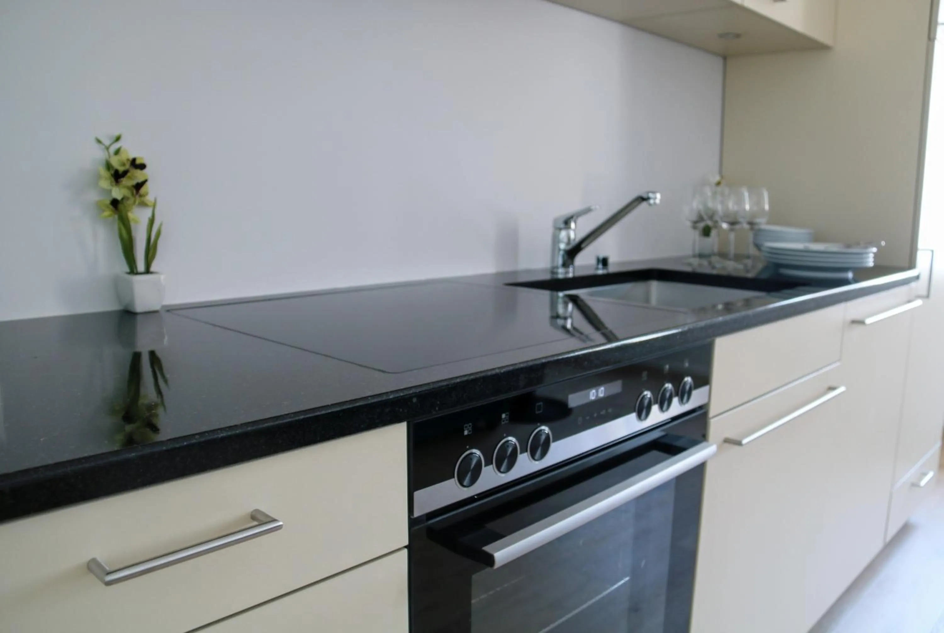 Kitchen or kitchenette in Hotel Sonne Interlaken-Matten