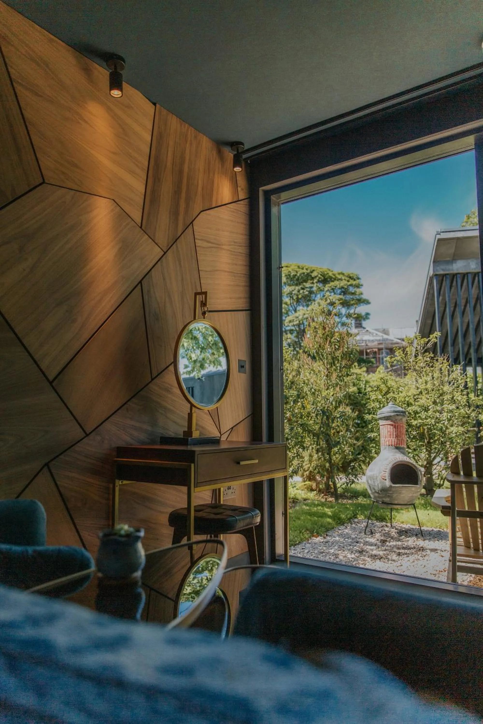 Garden view in Newton Hall