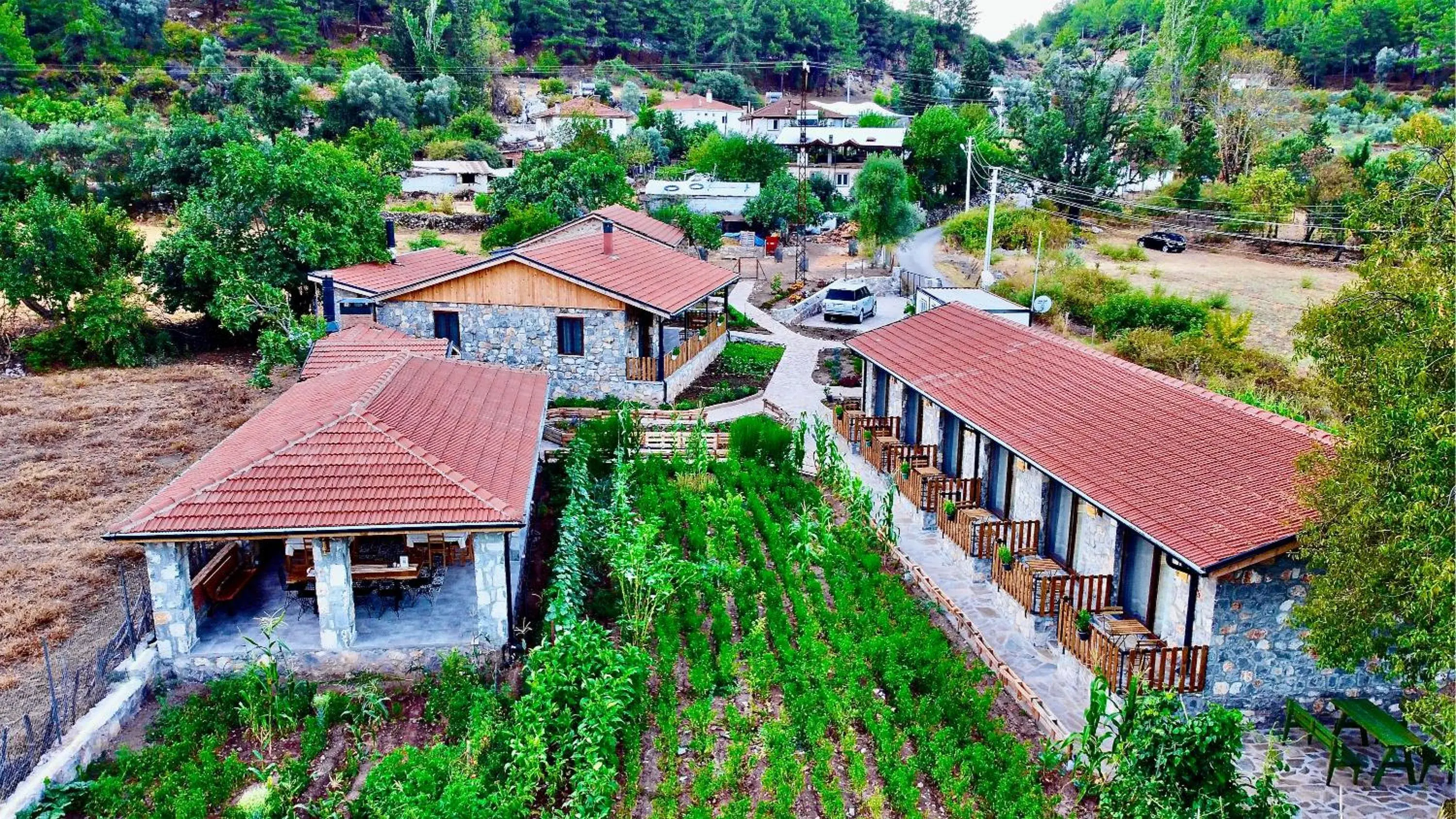 Bird's eye view in Dedehan Retreat Otel Bird's eye view in Dedehan Retreat Otel