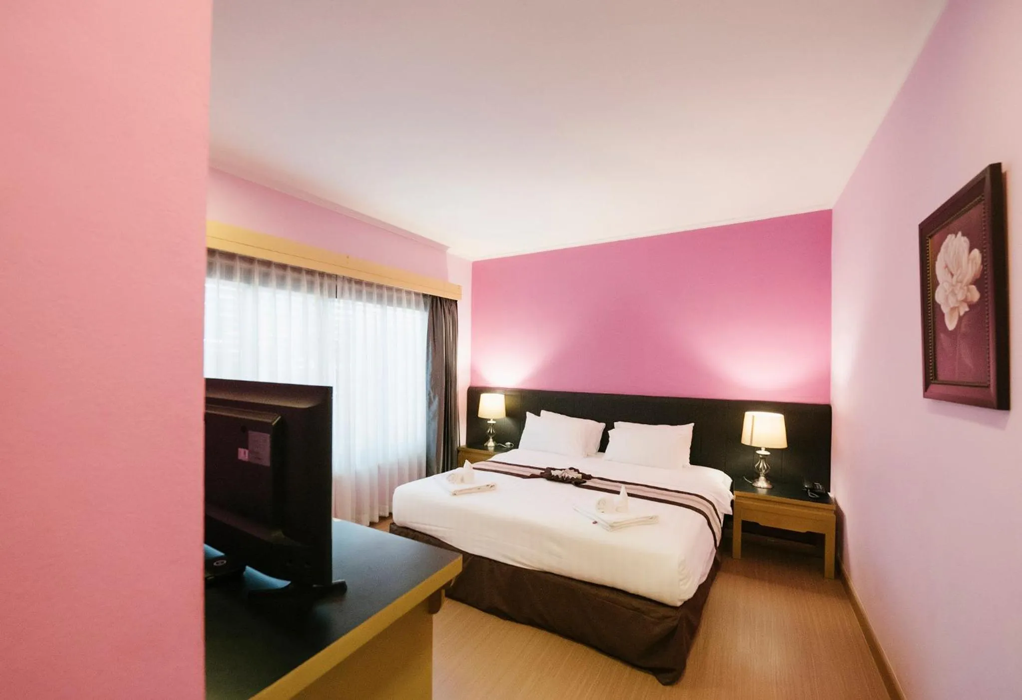 Bed in La Seine City Resort, Chiang Mai