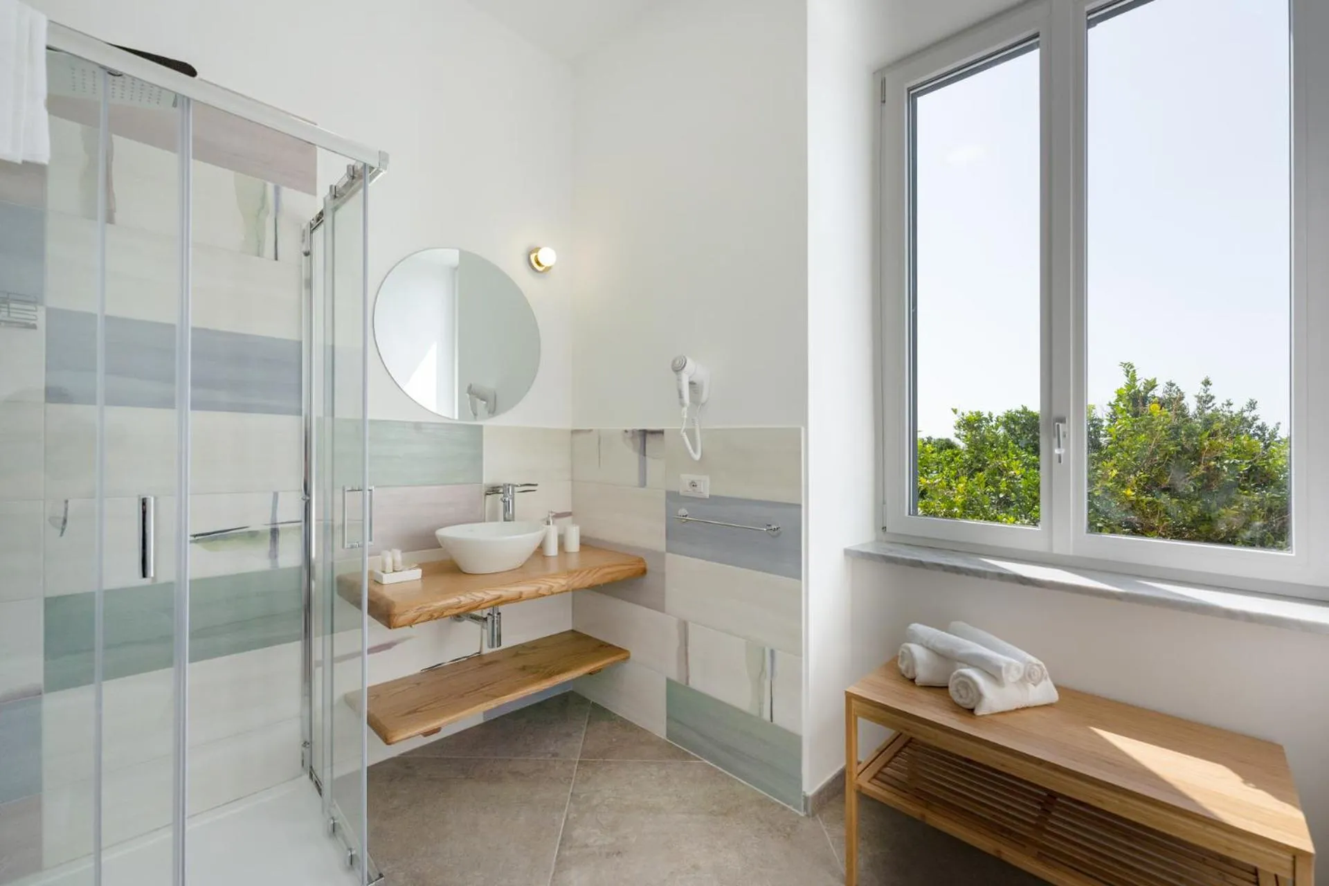 Shower in Villa Caterina b&b