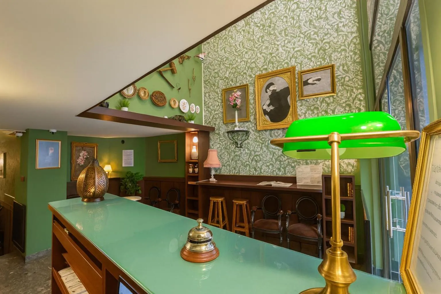 Decorative detail in Walled off Hotel Paris