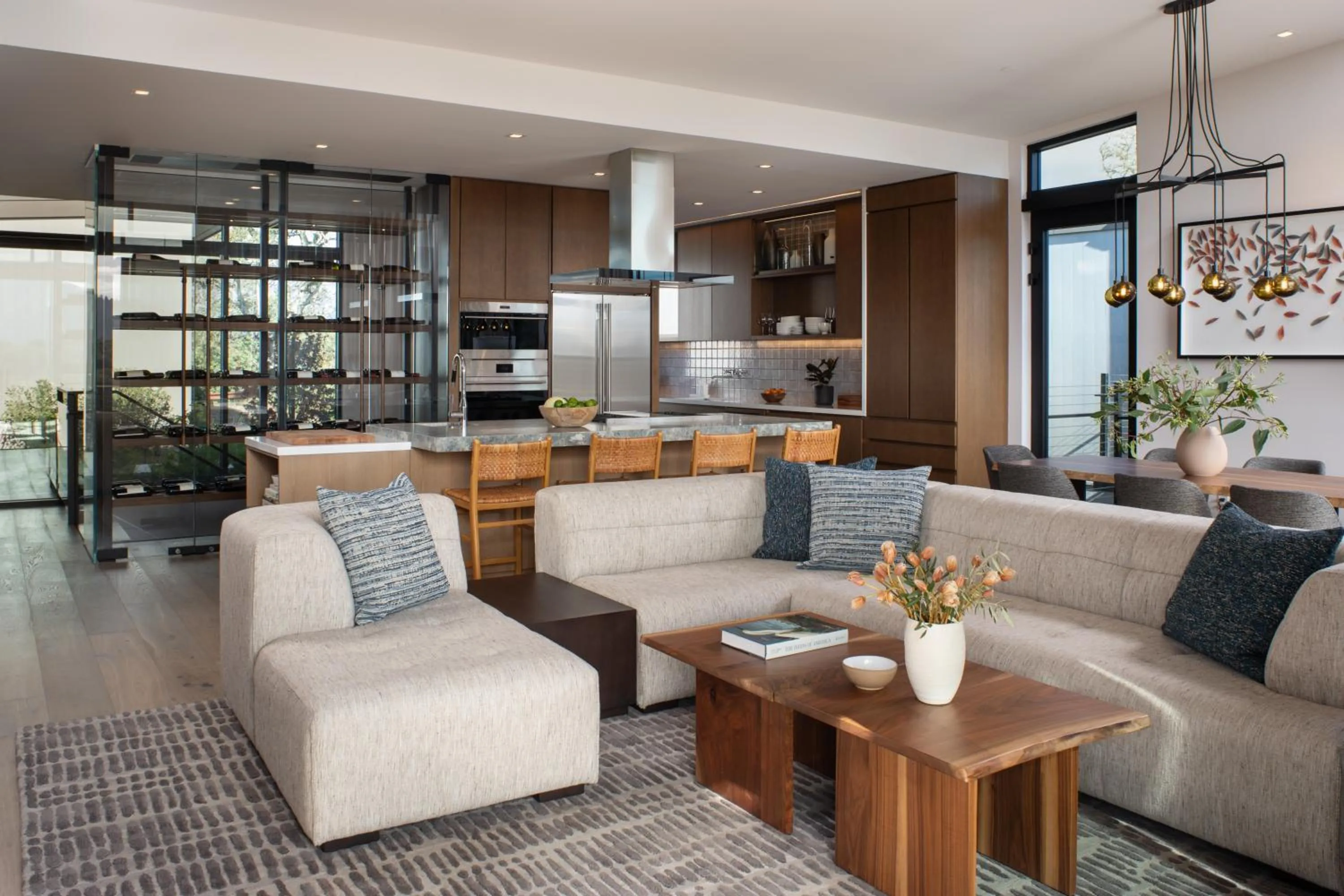 Living room in Montage Healdsburg