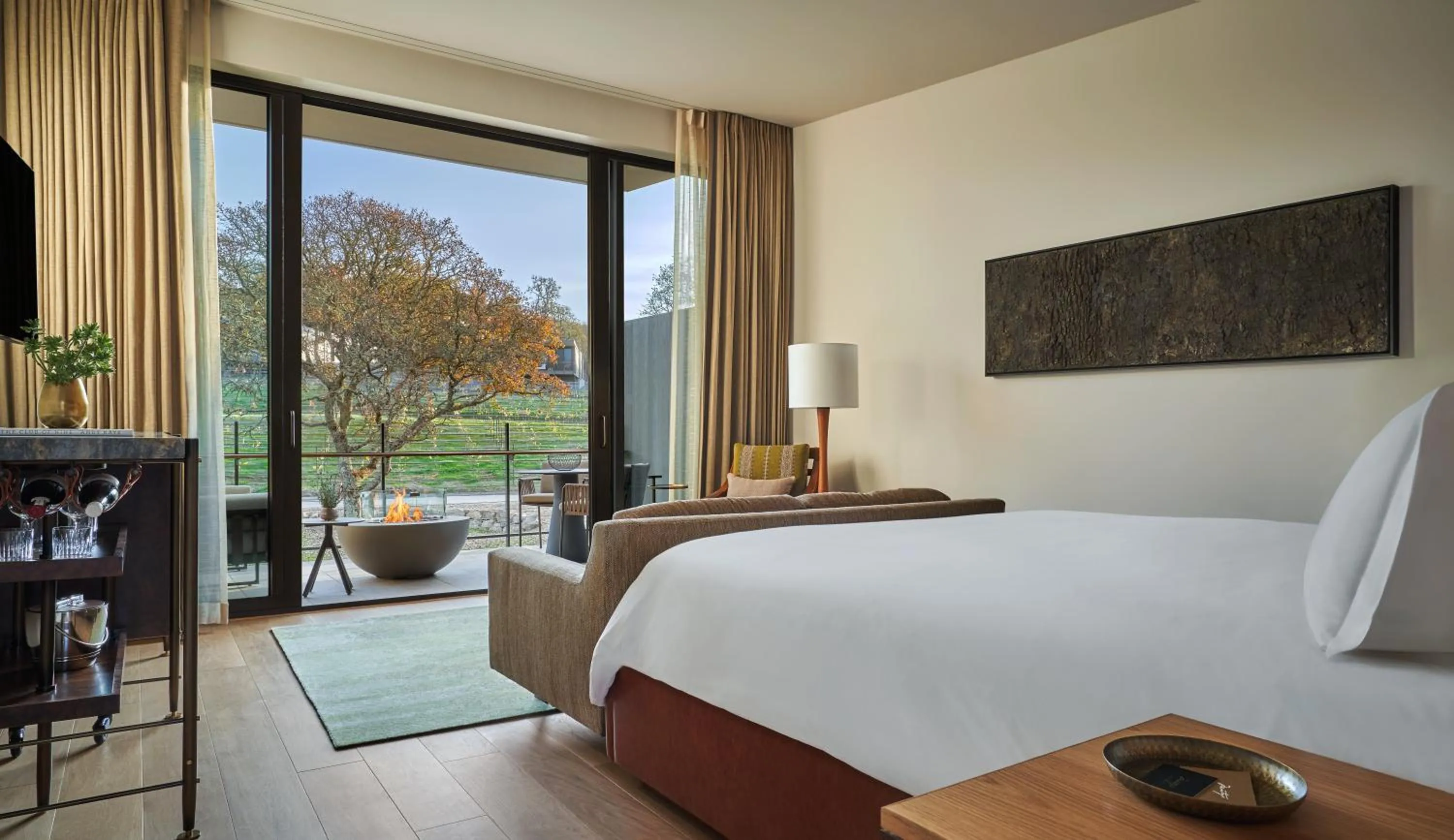 View (from property/room), Bed in Montage Healdsburg