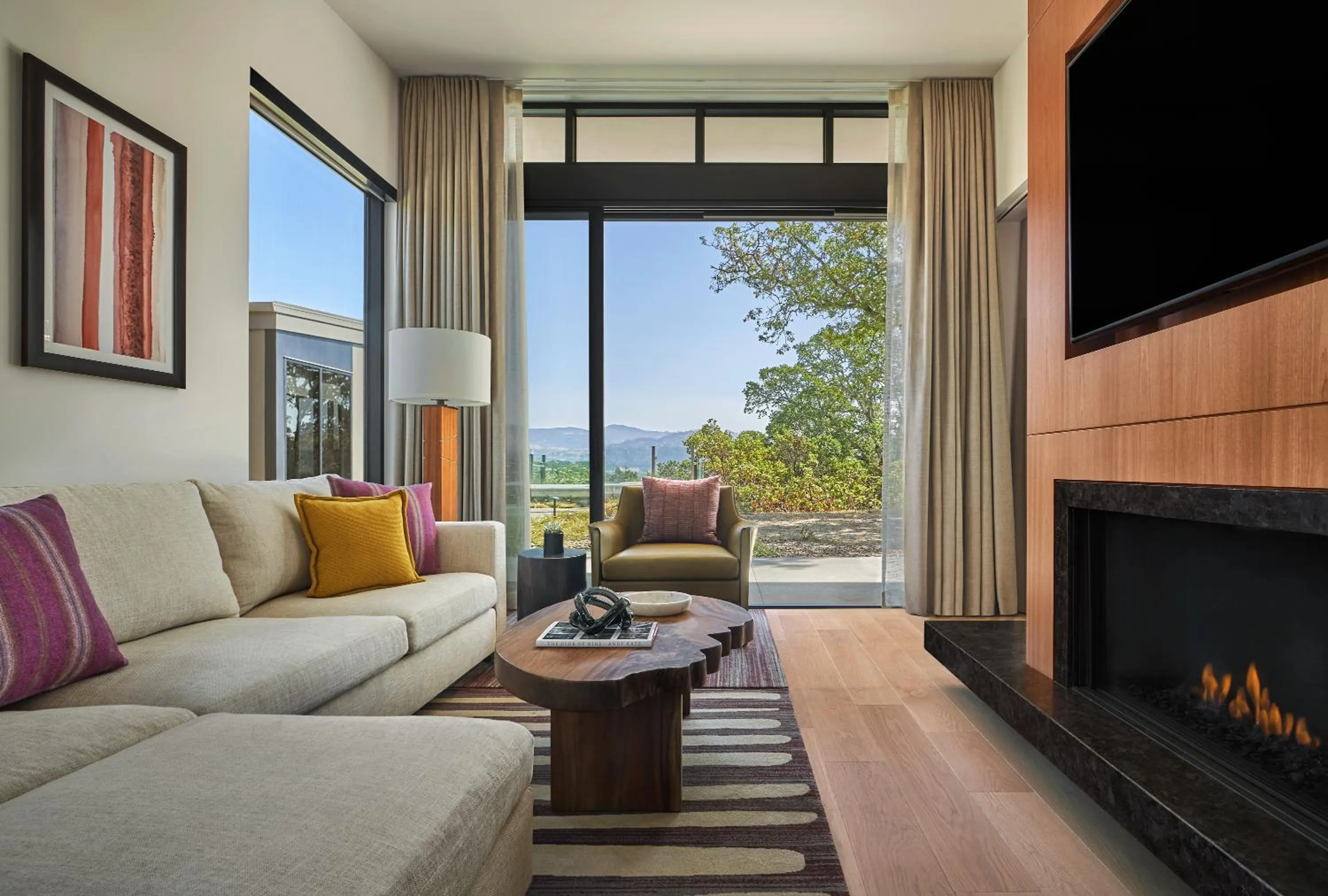 Living room in Montage Healdsburg