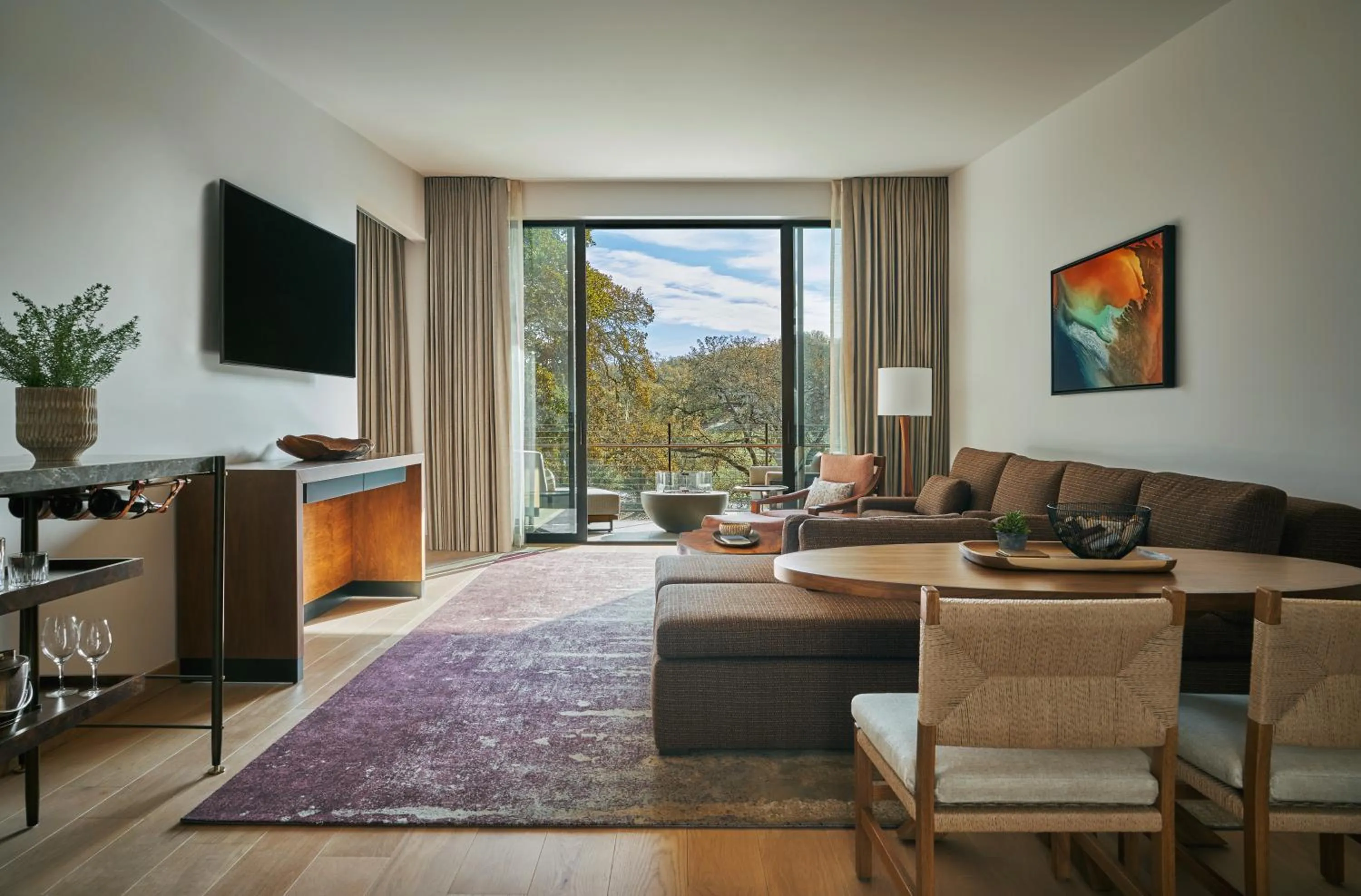 Living room in Montage Healdsburg