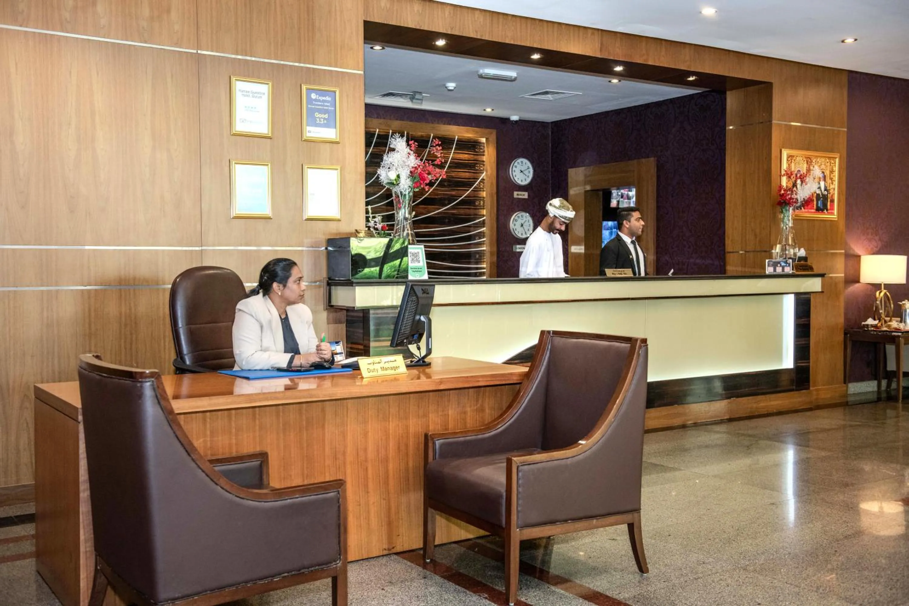 Lobby or reception in Ramee Guestline Hotel