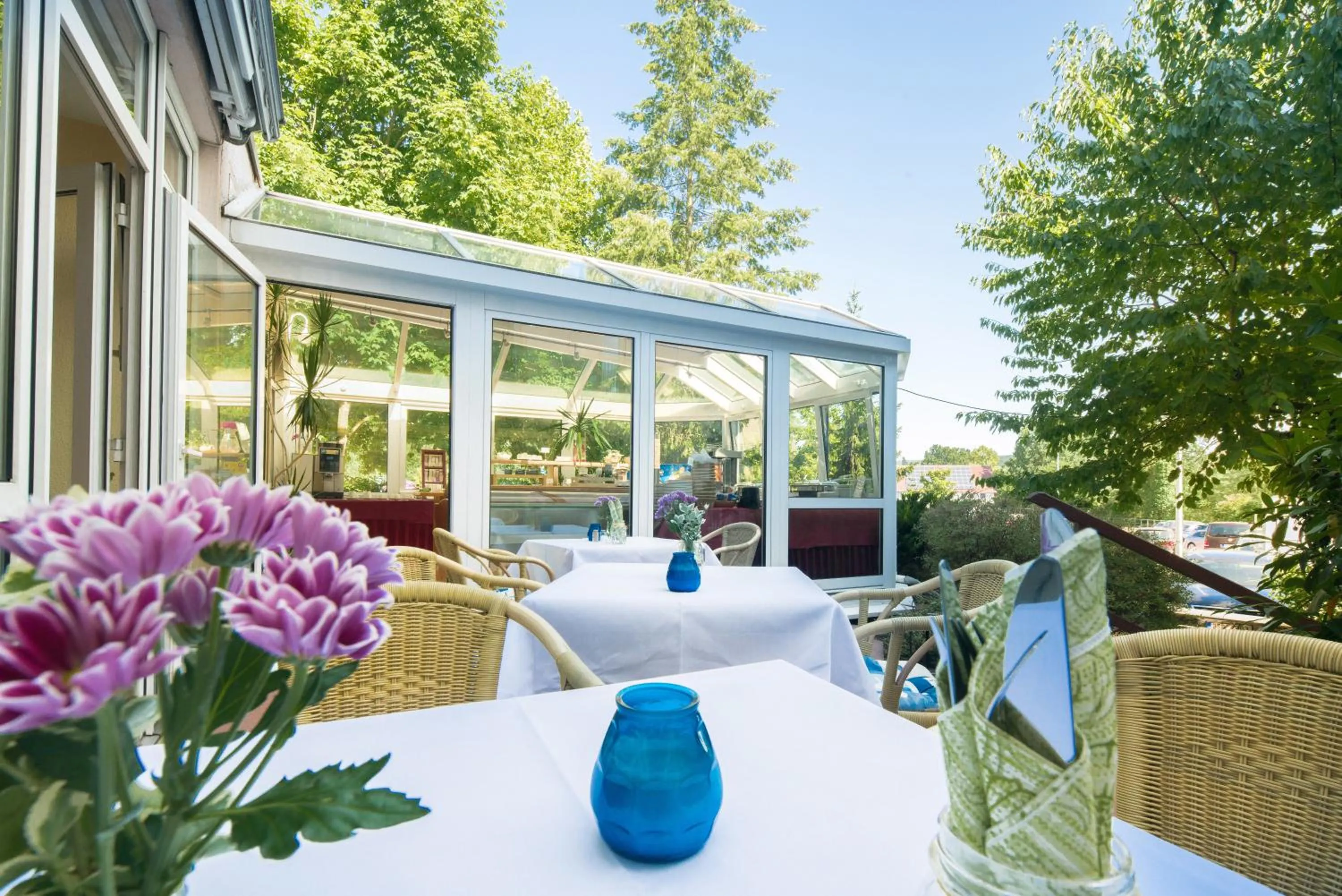 Balcony/Terrace in Roomingtons Hotel Lohr am Main