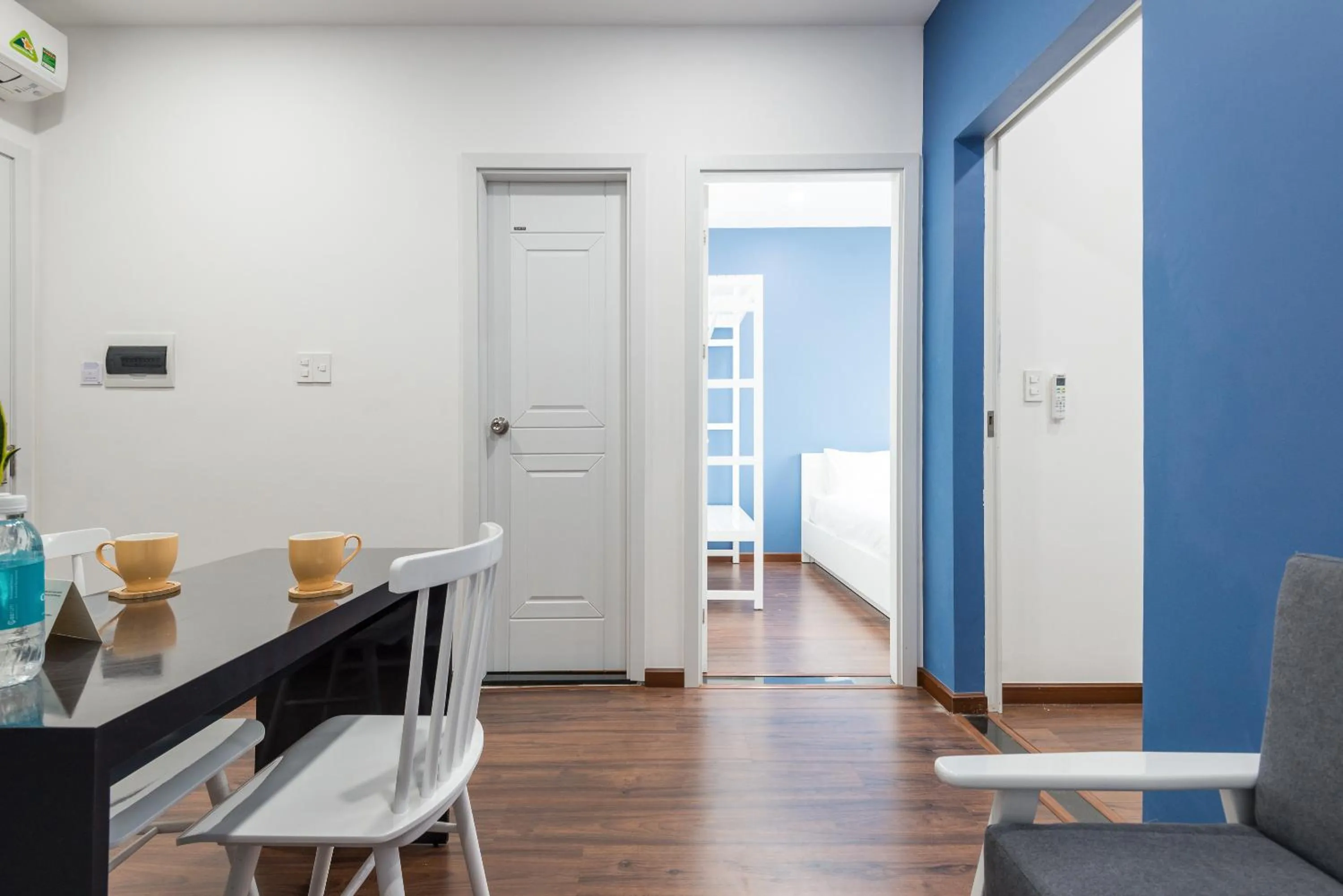 Living room in Cozrum Homes The Gallery Residence