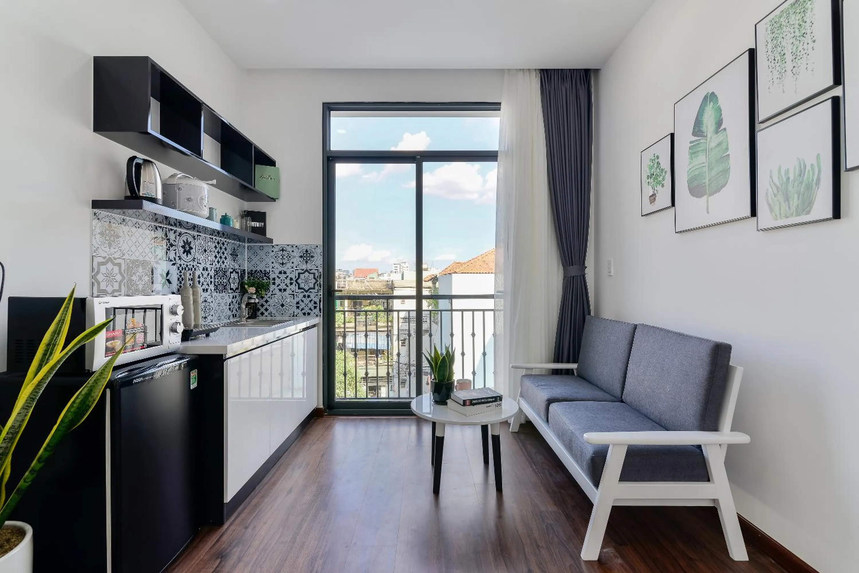 Living room in Cozrum Homes The Gallery Residence
