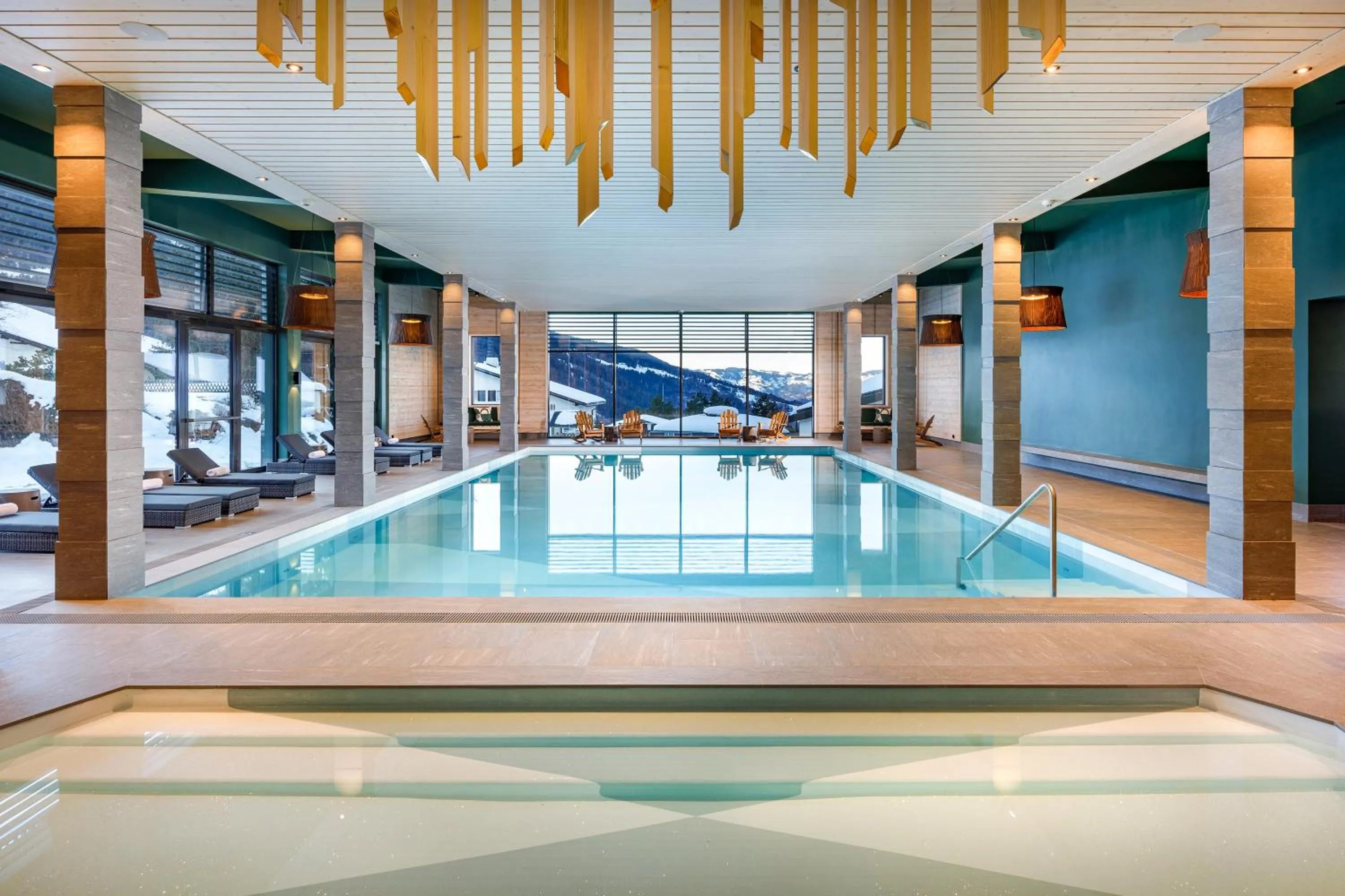 Pool view in Hotel Sport Klosters