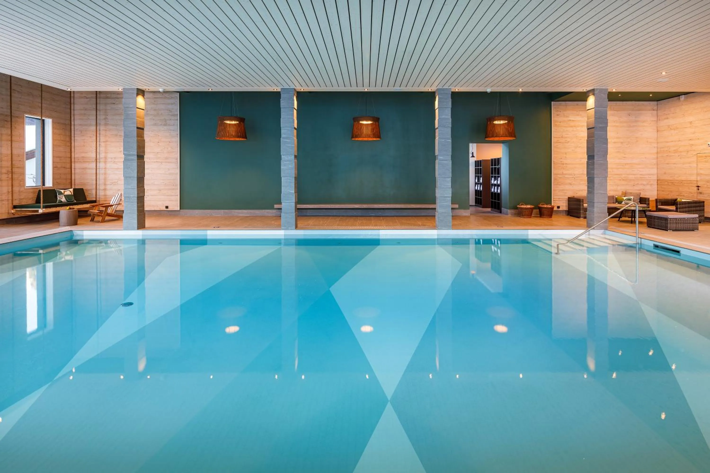 Pool view in Hotel Sport Klosters