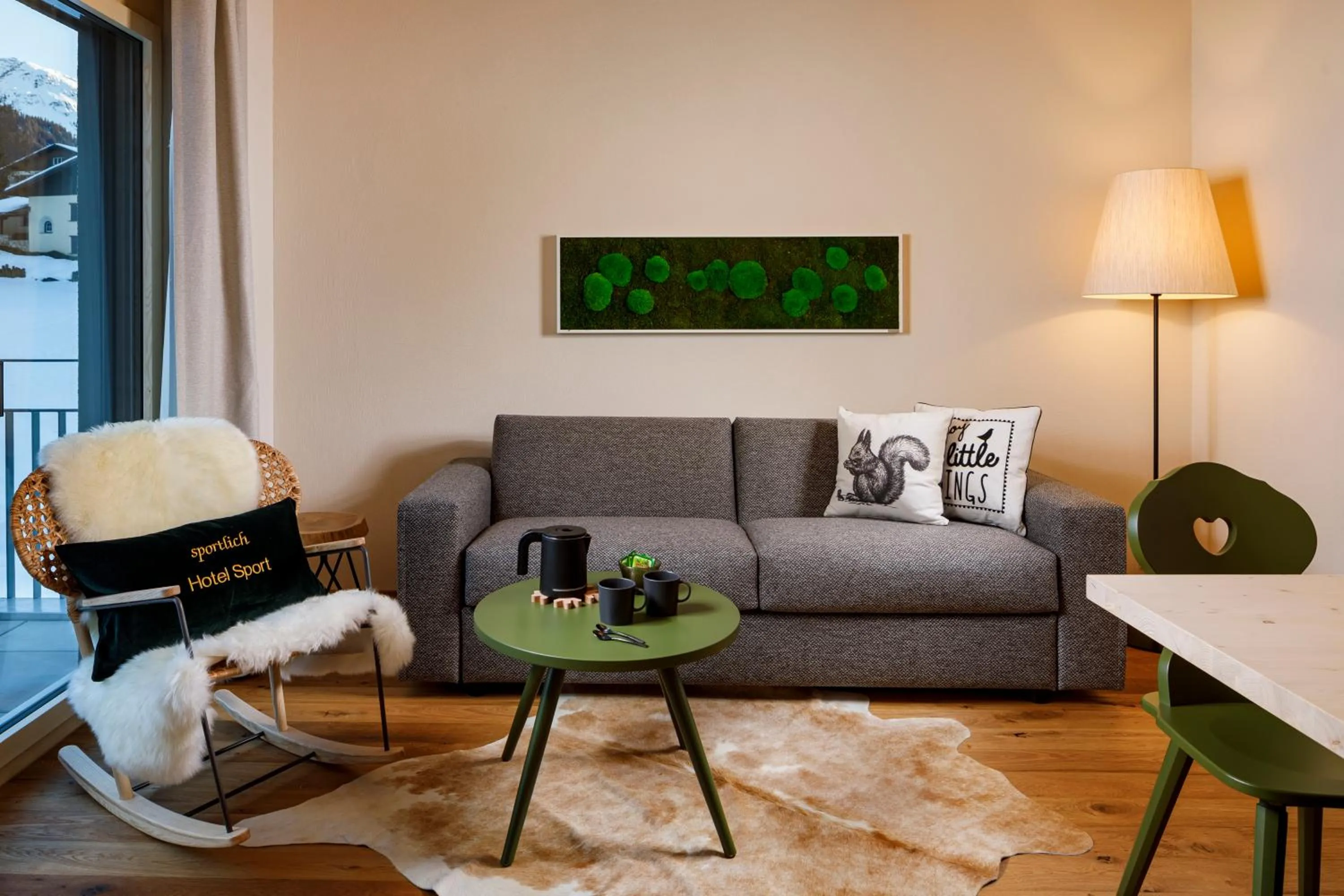 Seating area in Hotel Sport Klosters