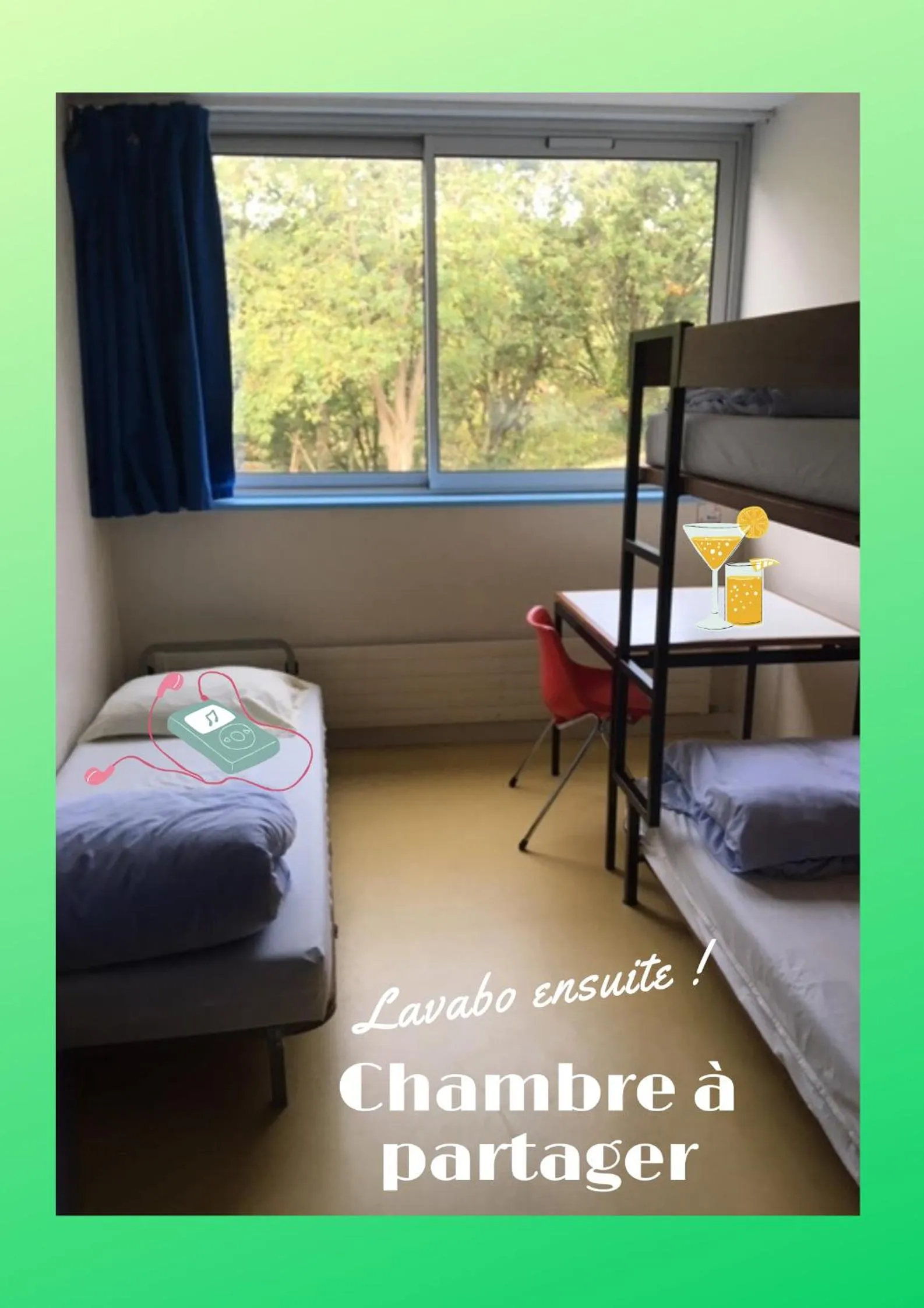 Bedroom in Auberge de Jeunesse HI Lorient