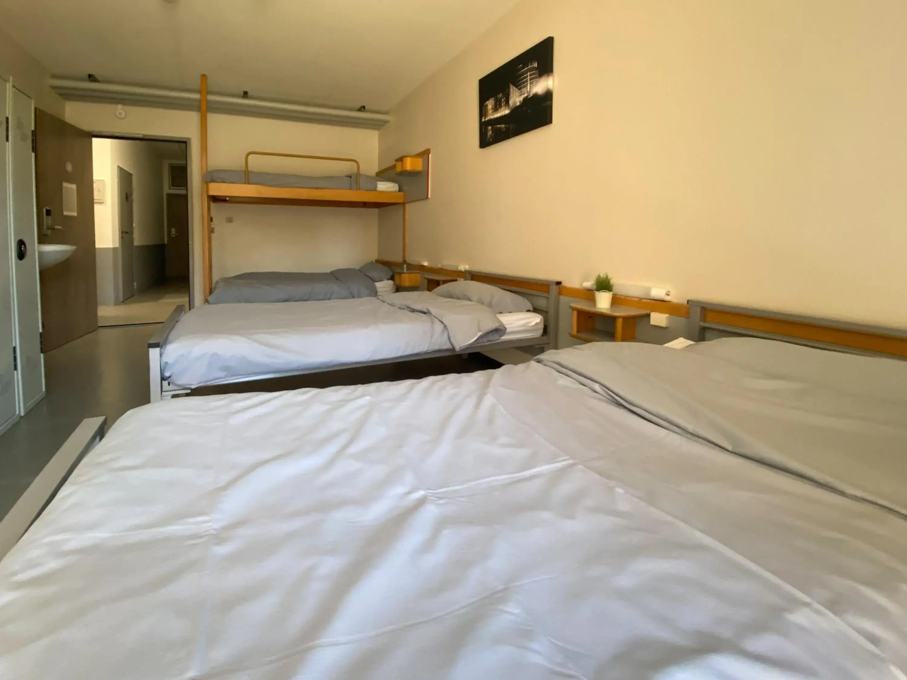 Bed in 4-Bed Male Dormitory with Ensuite Bathroom in Auberge de Jeunesse HI Strasbourg 2 Rives Bed in 4-Bed Male Dormitory with Ensuite Bathroom in Auberge de Jeunesse HI Strasbourg 2 Rives