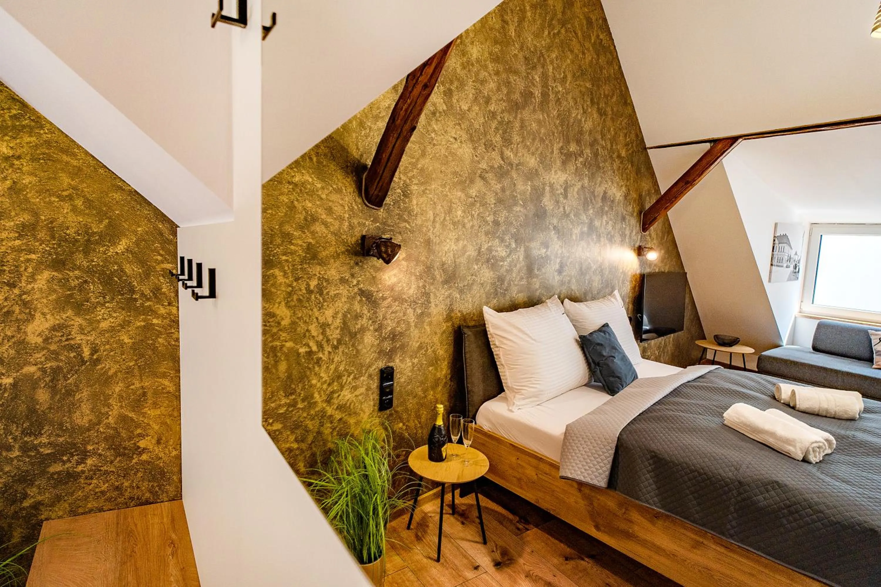 Bedroom, Bed in Hotel Smrž